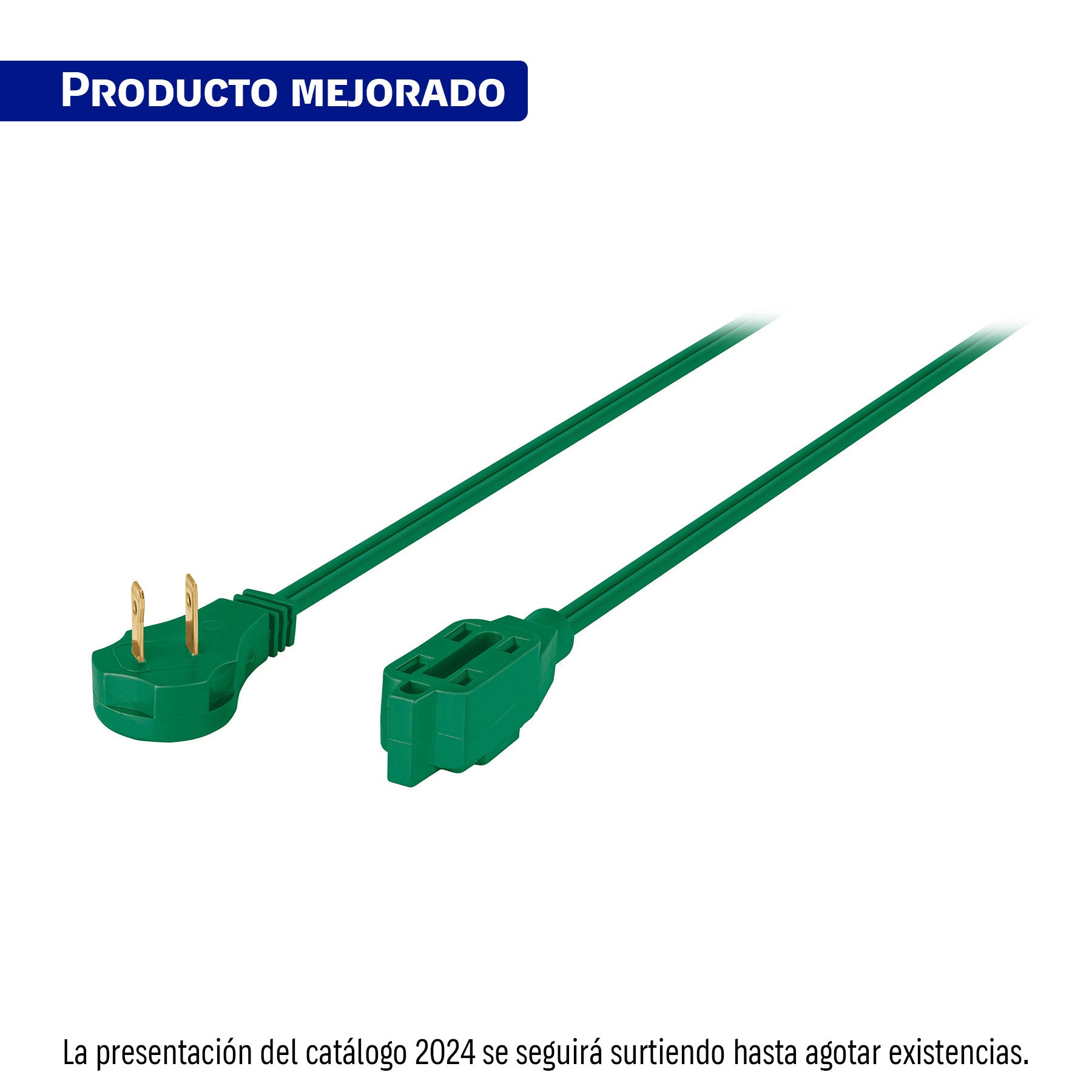 Extensión eléctrica doméstica, 10 m, verde, Volteck