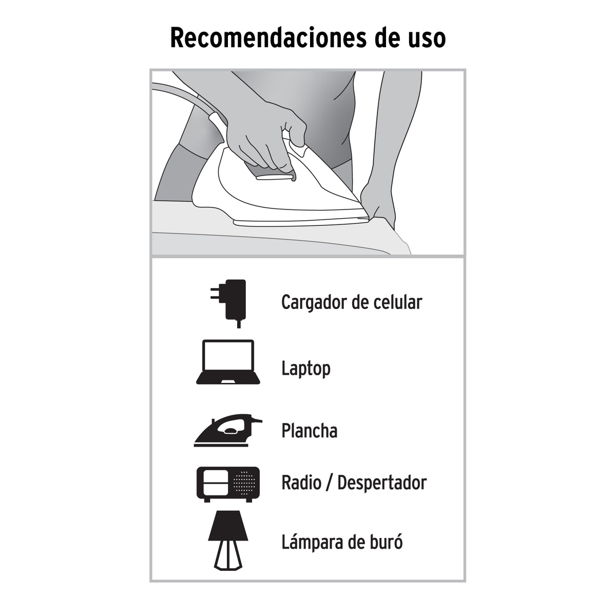 Extensión eléctrica doméstica, 3 m, blanca, Volteck