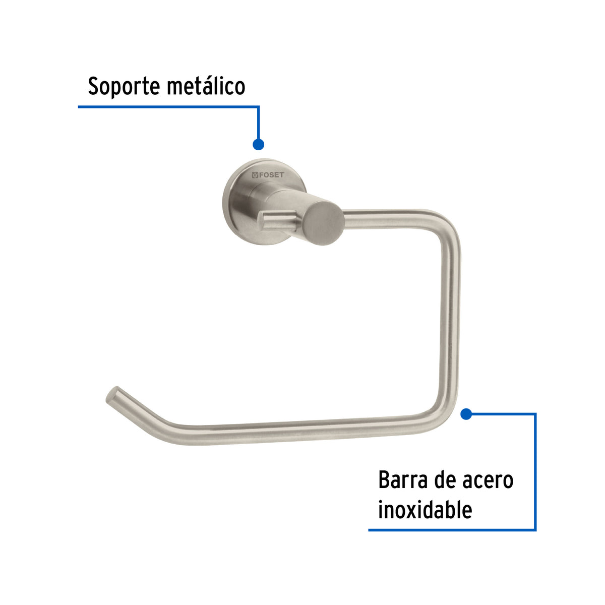 Portarollo, satinado, línea Element