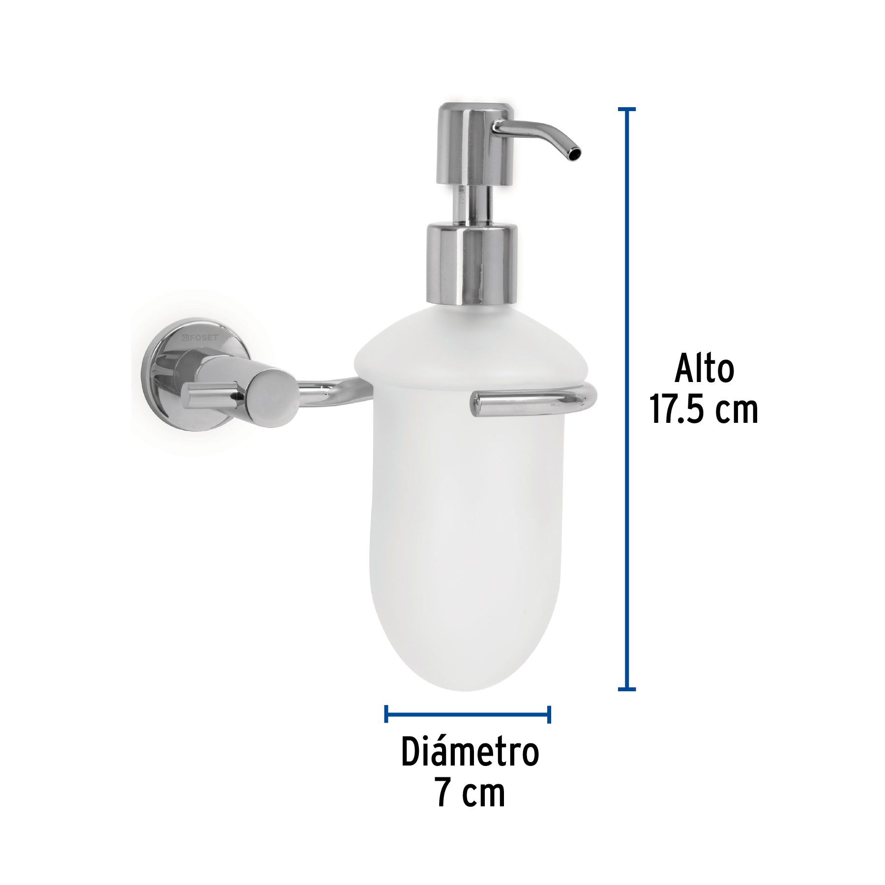 Dispensador de jabón, cromado, Element