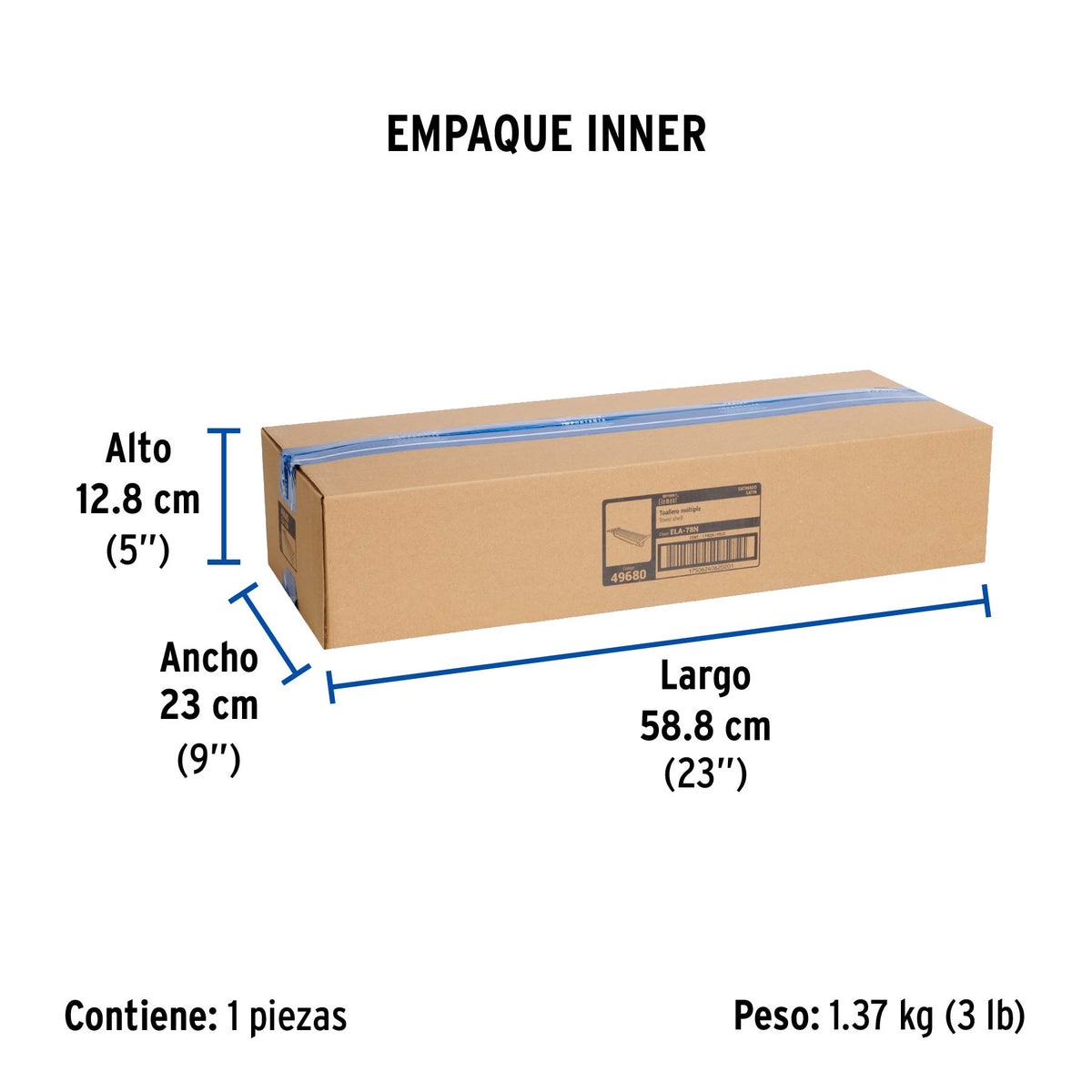 Toallero repisas portatoalla, satinado, línea Element