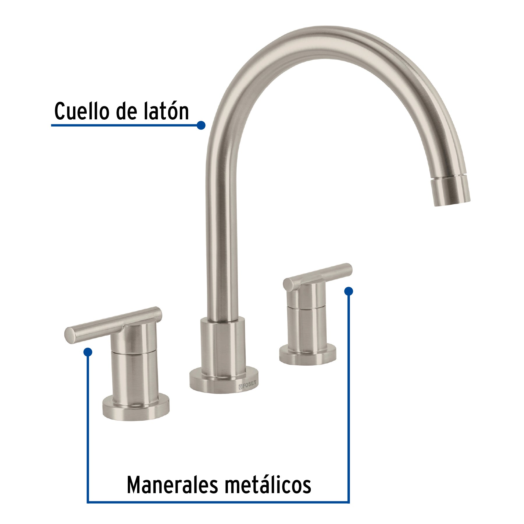Mezcladora cuello alto, satín, Element