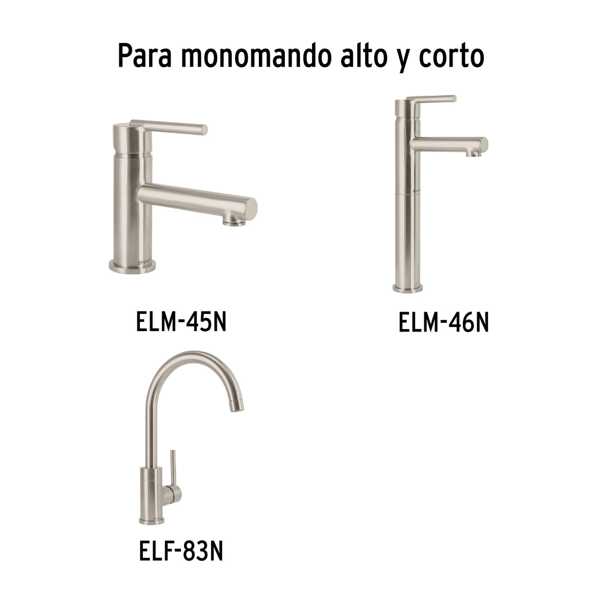 Maneral monomando para lavabo, satín, Element