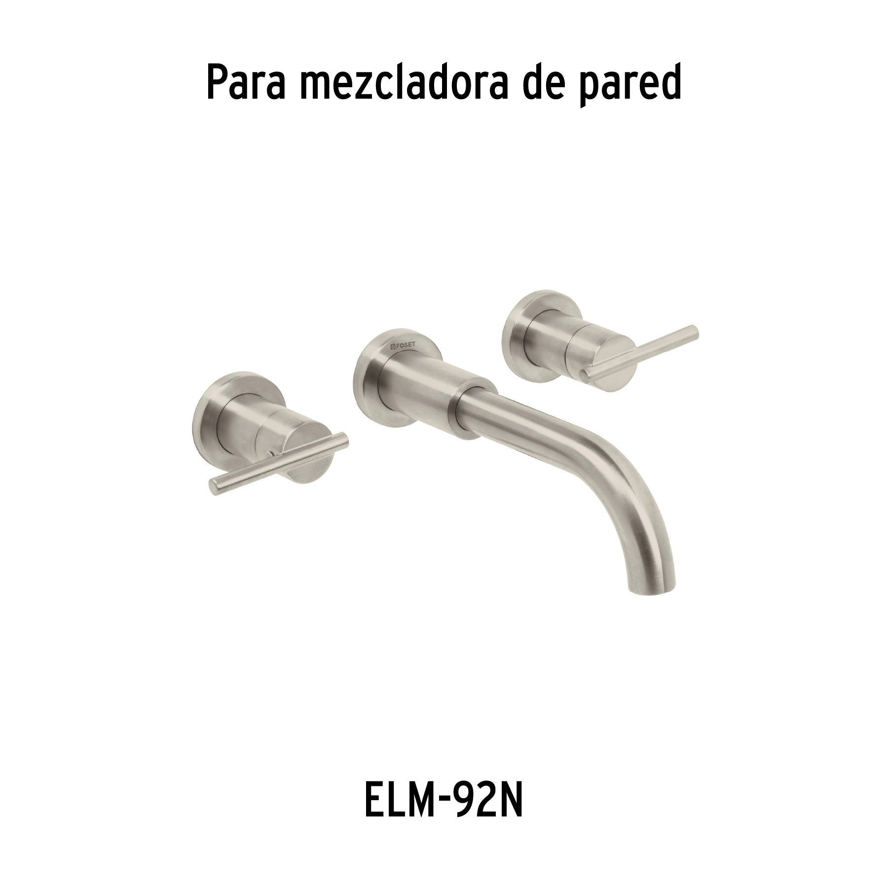 Jgo. 2 manerales a la pared para lavabo, satín, Element