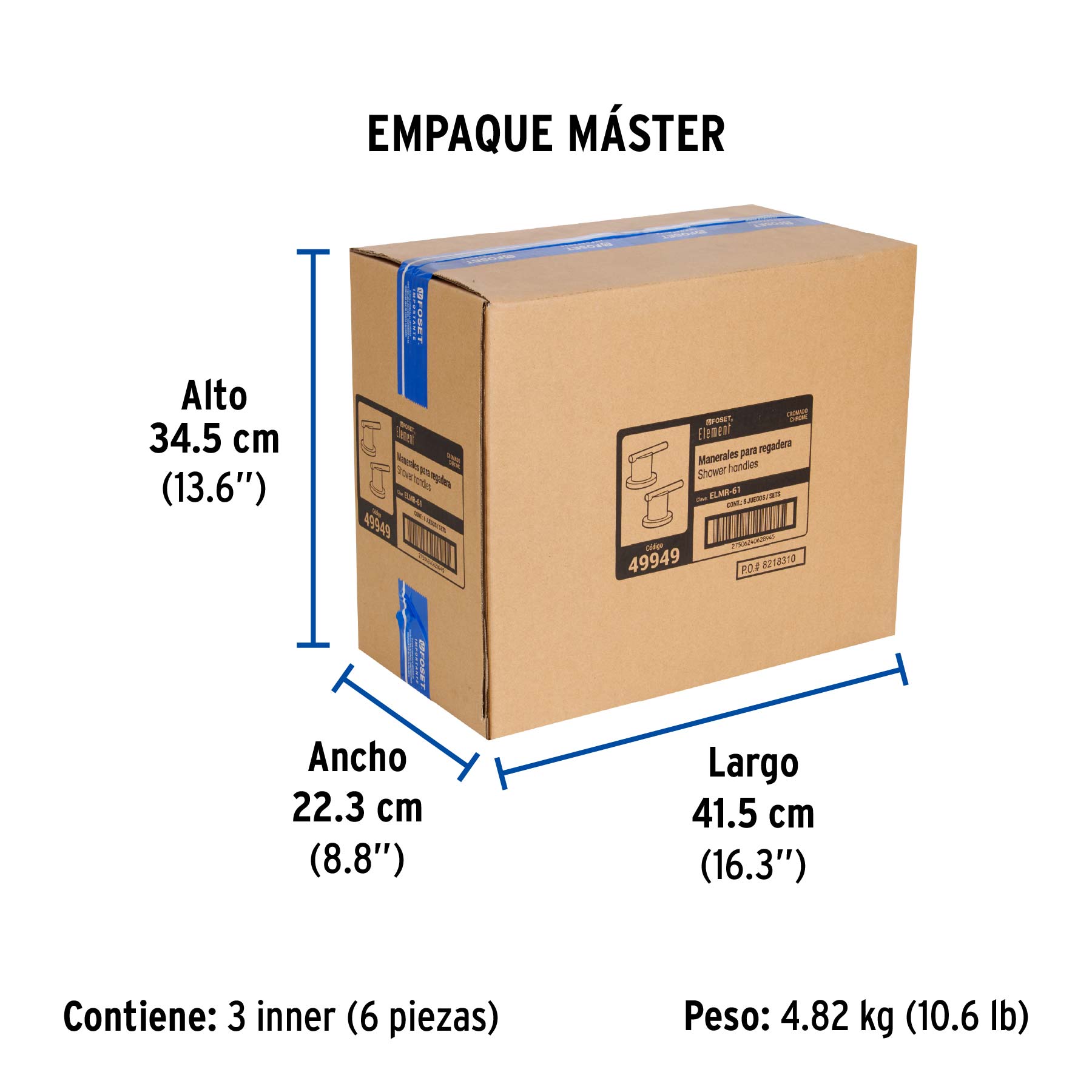 Manerales para regadera, Element