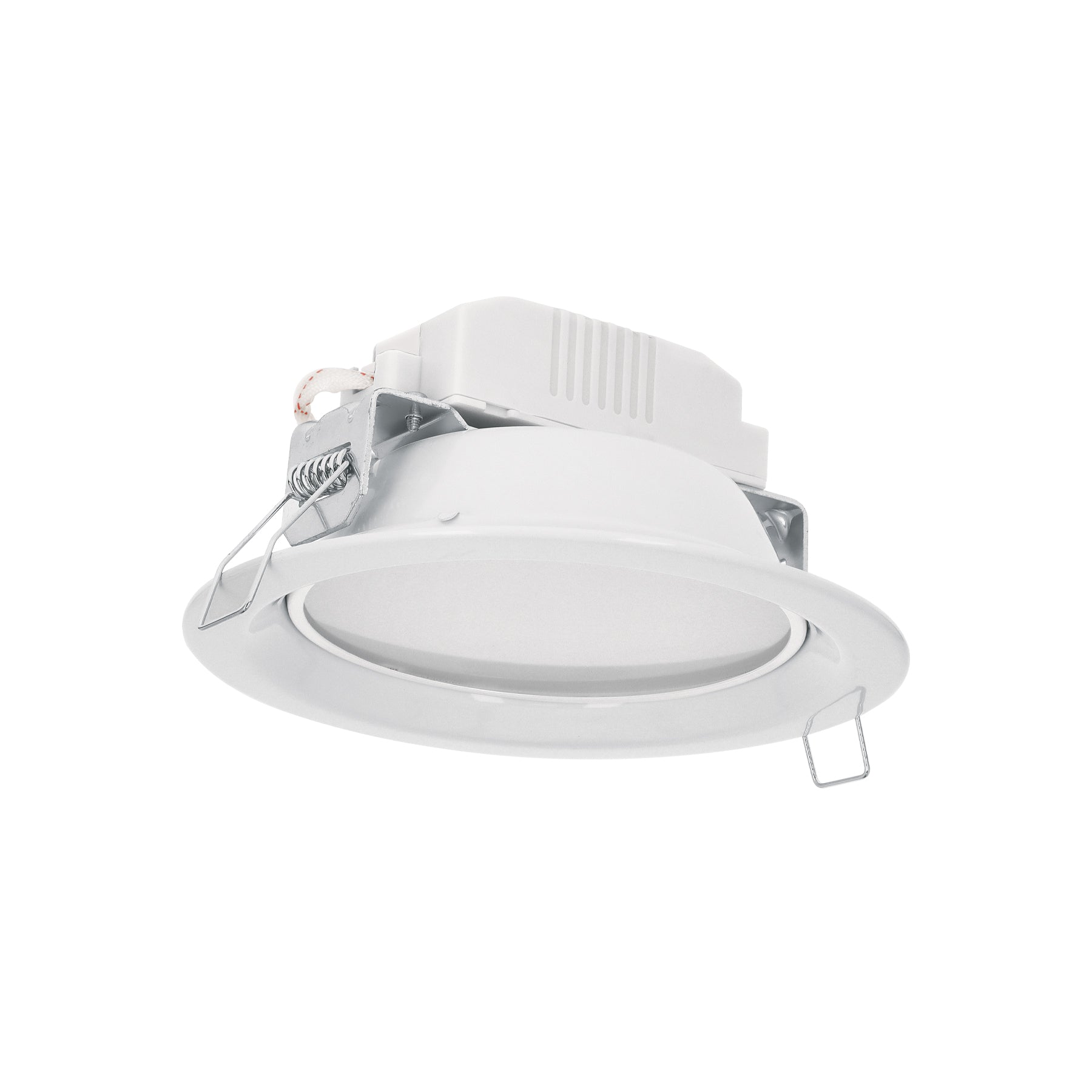 Luminario LED empotrado redondo 6 W, luz cálida