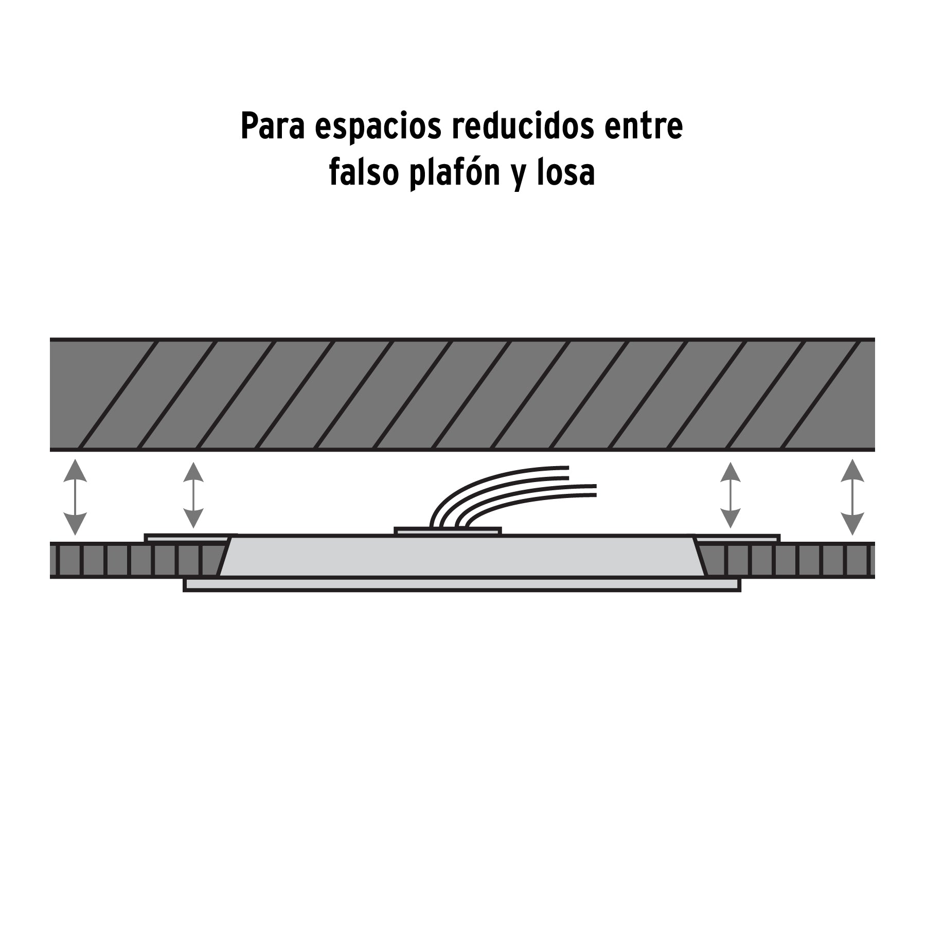 Luminario de LED para empotrar 15 W, ajustable, luz de día SUSTITUTO 47797