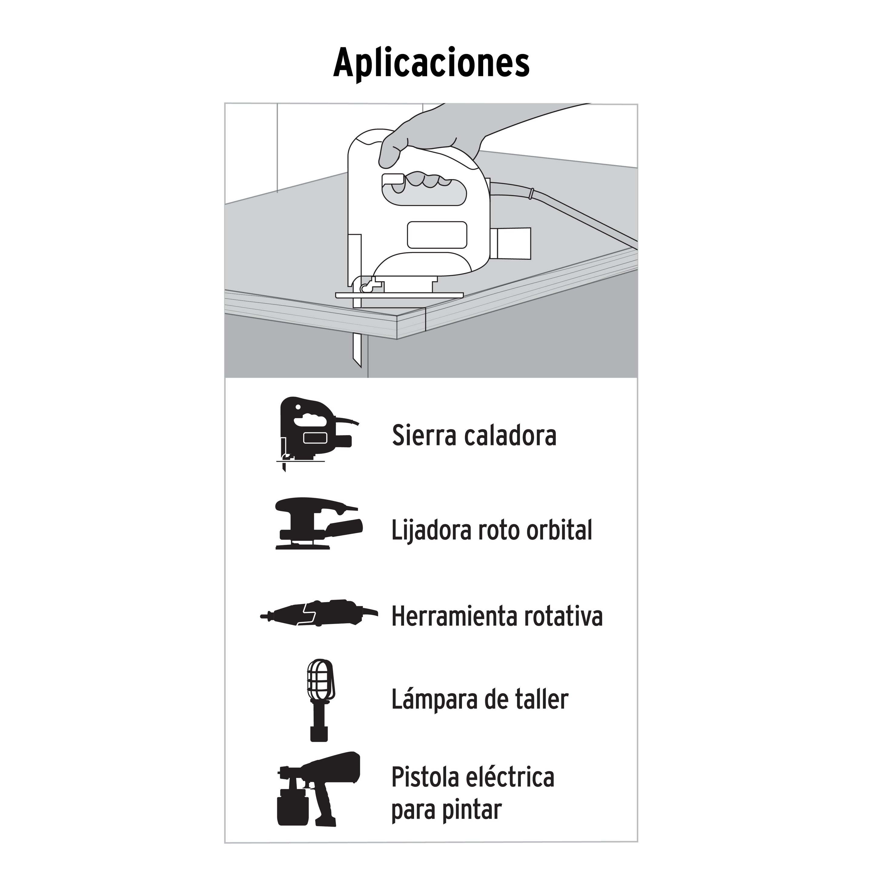 Extensión eléctrica uso rudo, 25 m, calibre 16, Volteck