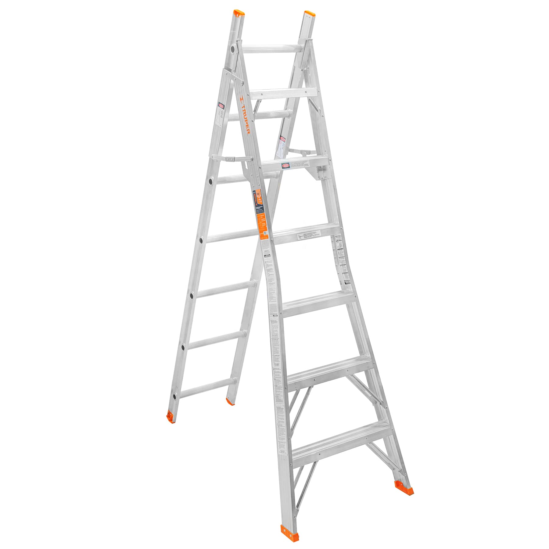 Escalera de combinación, tipo ll, 13 escalones