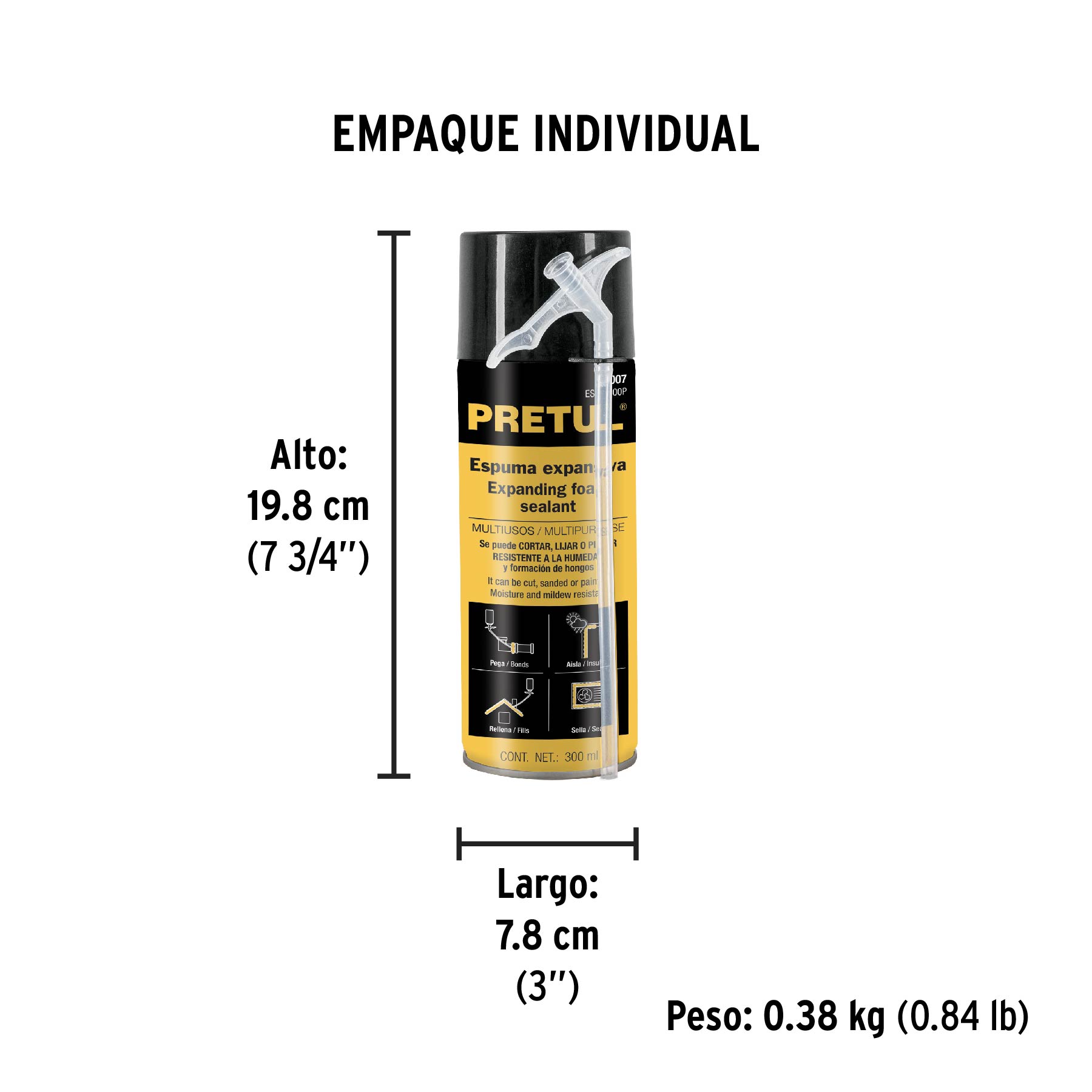 Espuma expansiva, 300 ml, Pretul