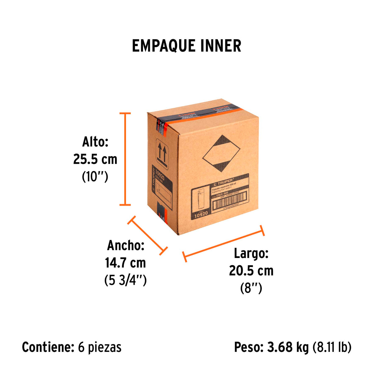 Espuma expansiva, 500 ml