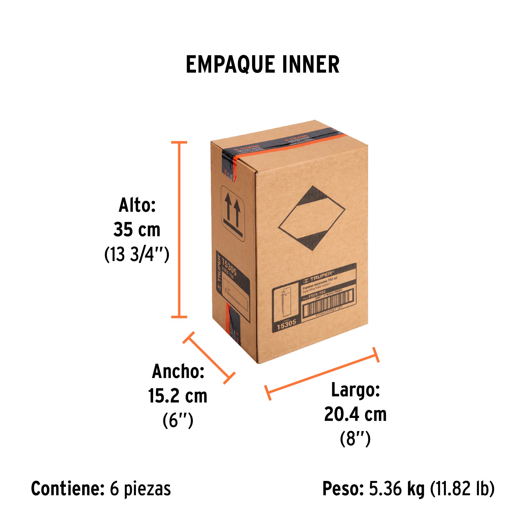 Espuma expansiva, 750 ml