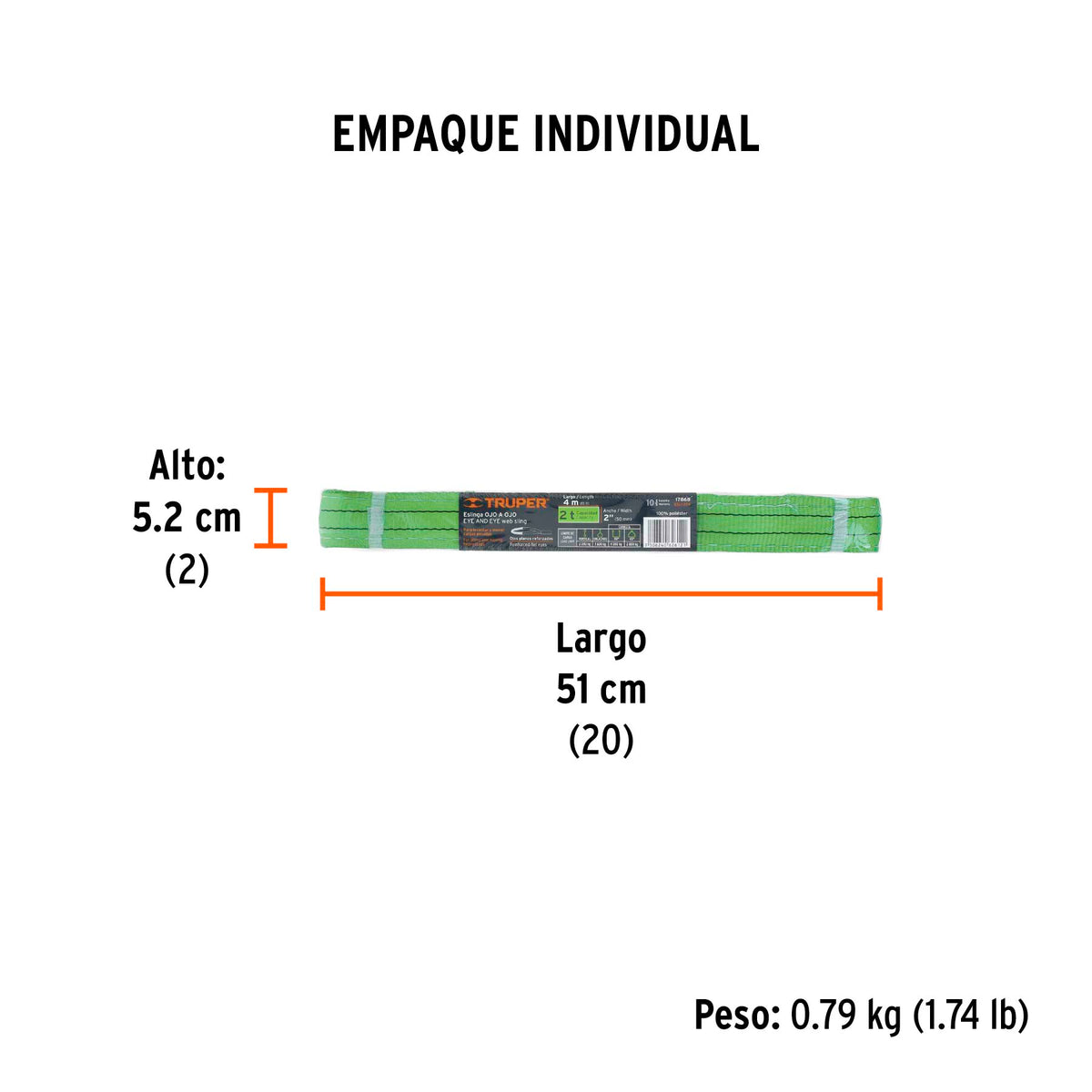 Eslinga de 2"x 4m