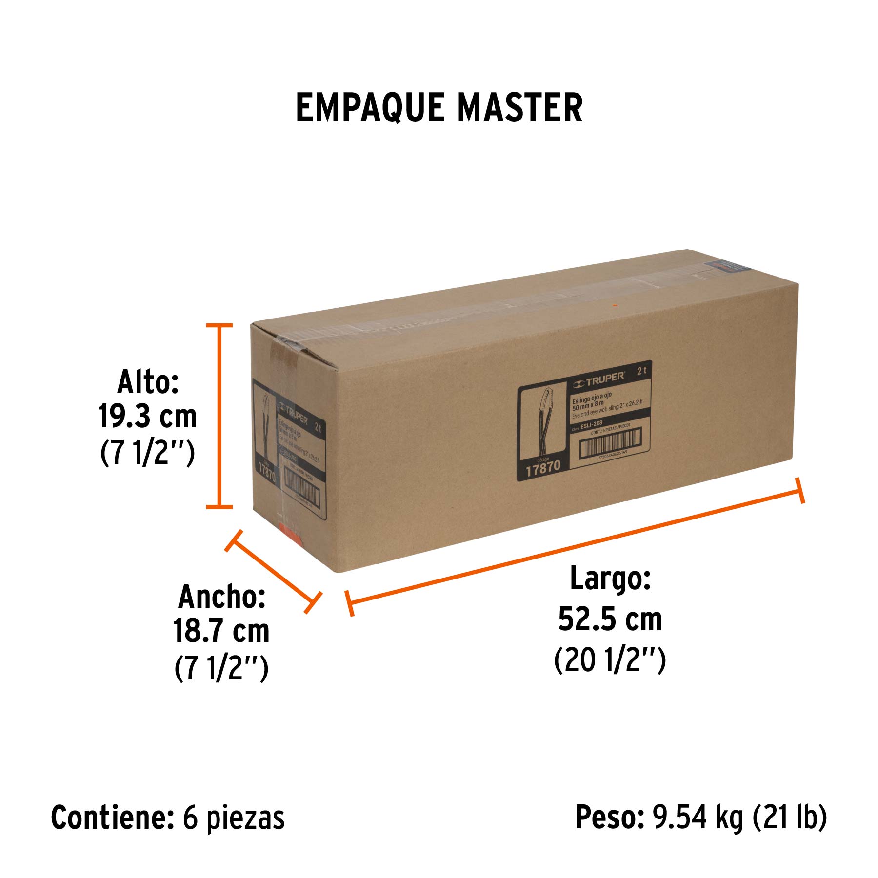 Eslinga de 2" x 8m