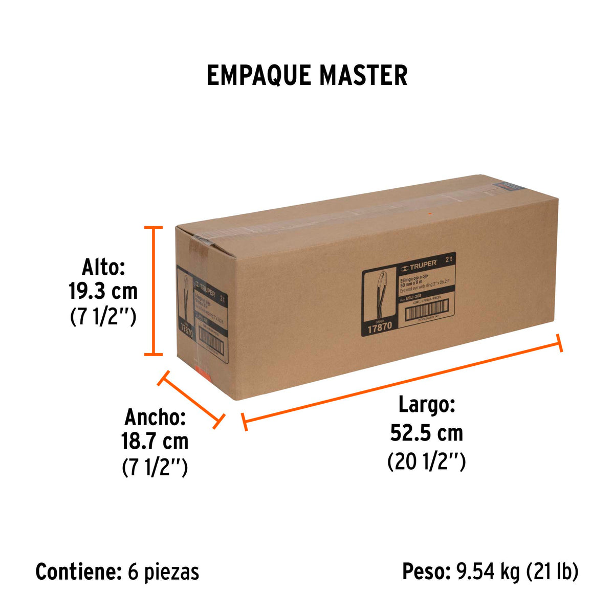 Eslinga de 2" x 8m