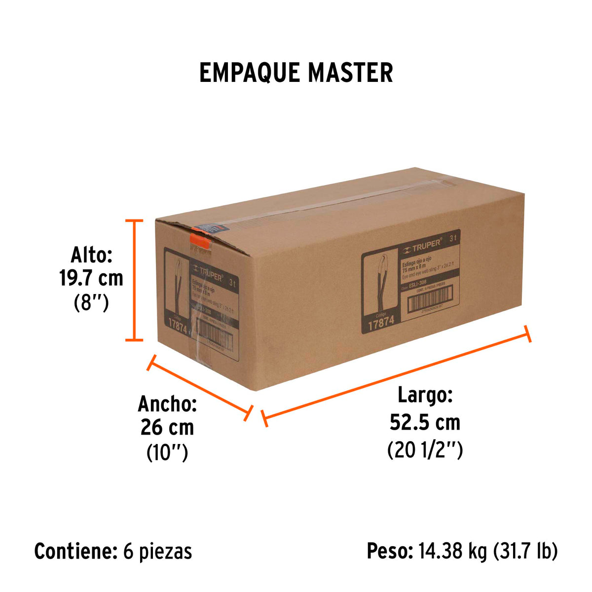 Eslinga de 3" x 8m
