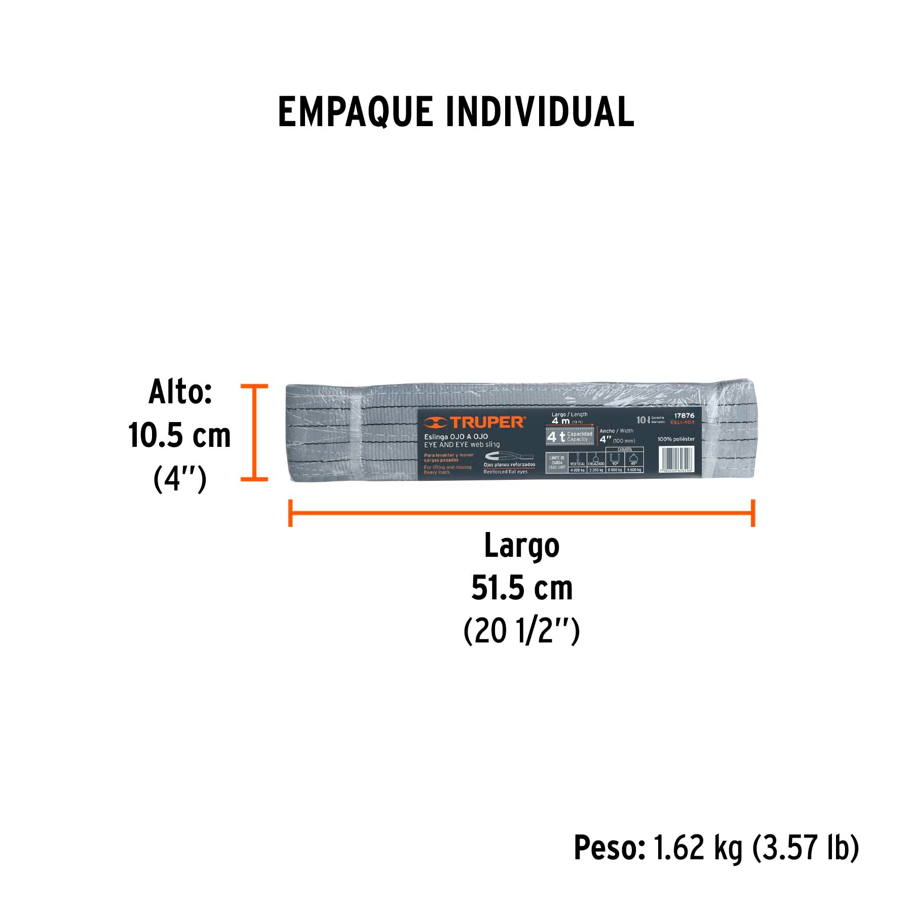 Eslinga de 4" x 4m