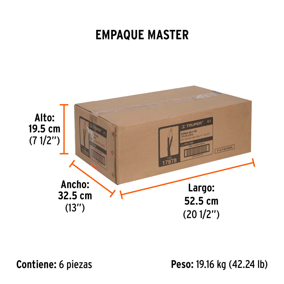 Eslinga de 4" x 8m