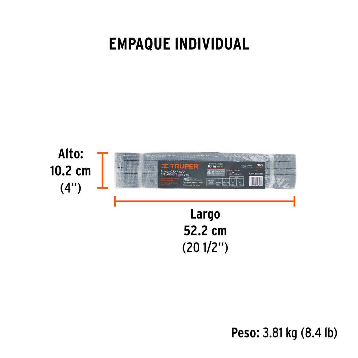 Eslinga de 4" x 10m
