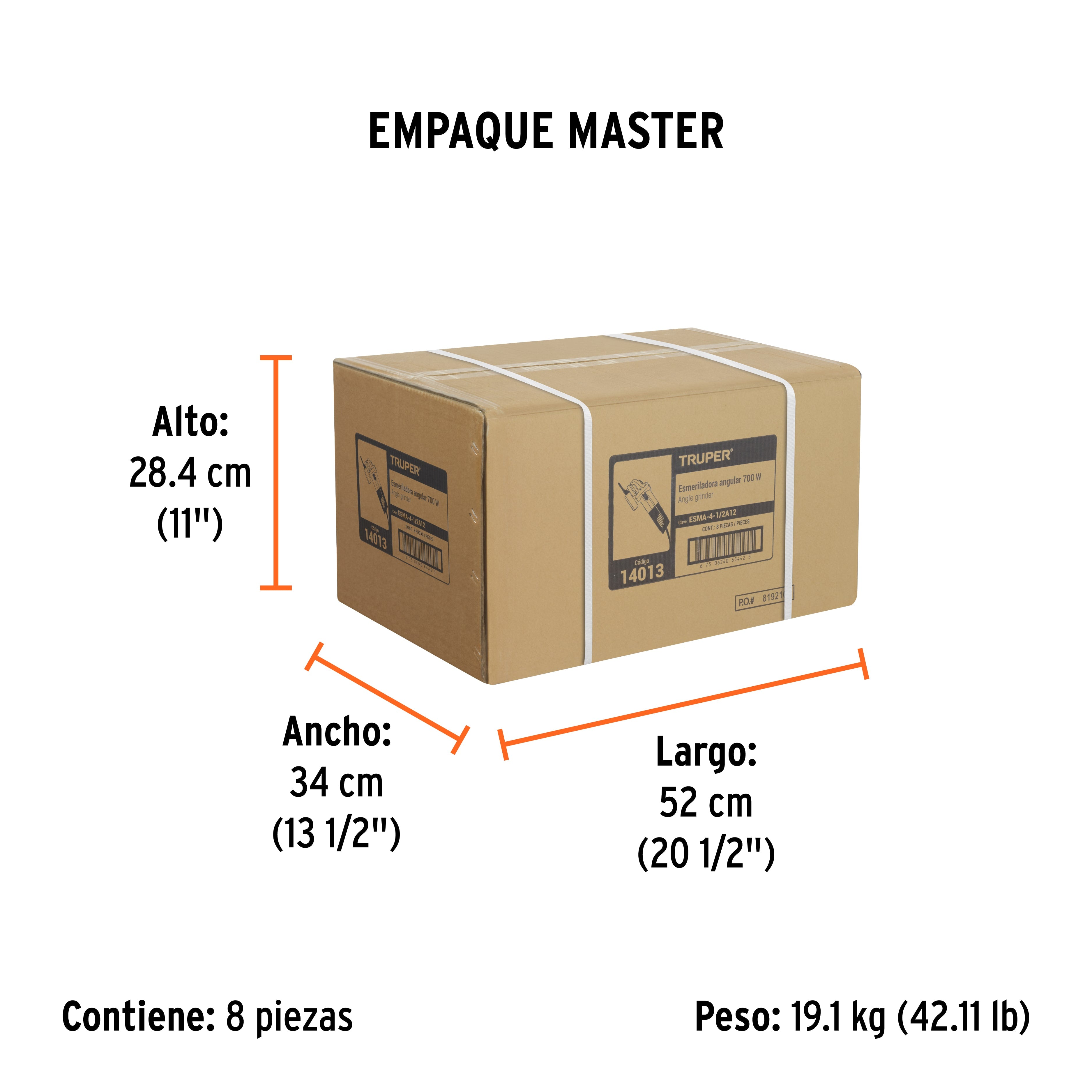 Esmeriladora angular 4-1/2", profesional, 700 W