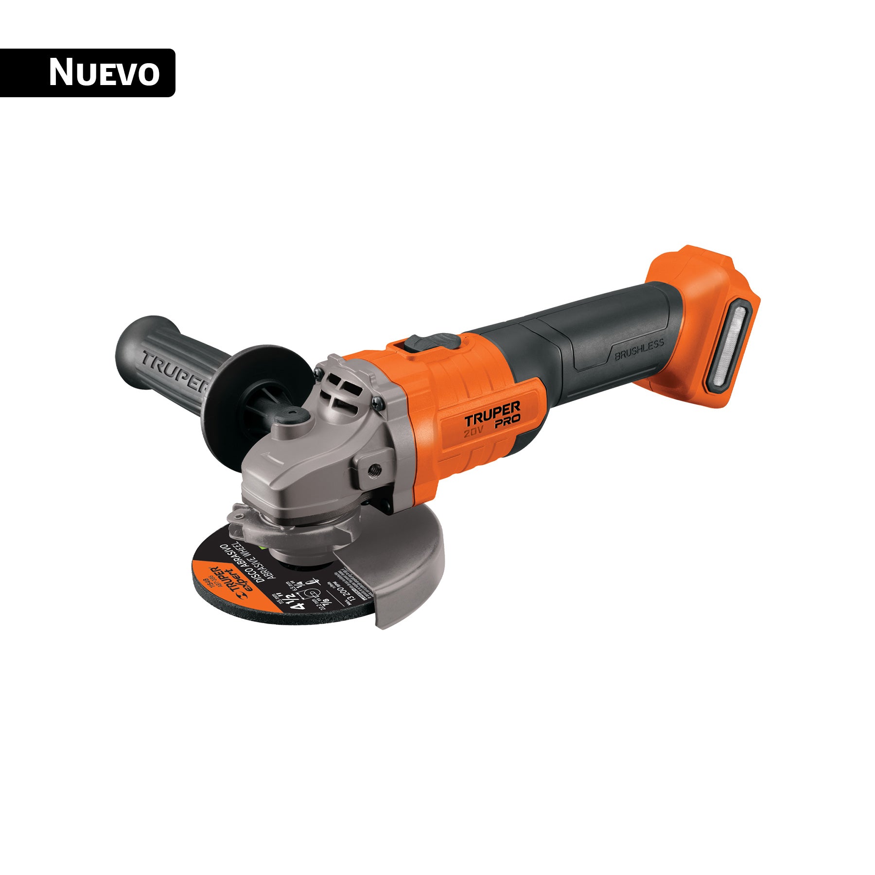 Esmeriladora angular inal. 4-1/2', 20V, s/accesorios, PRO