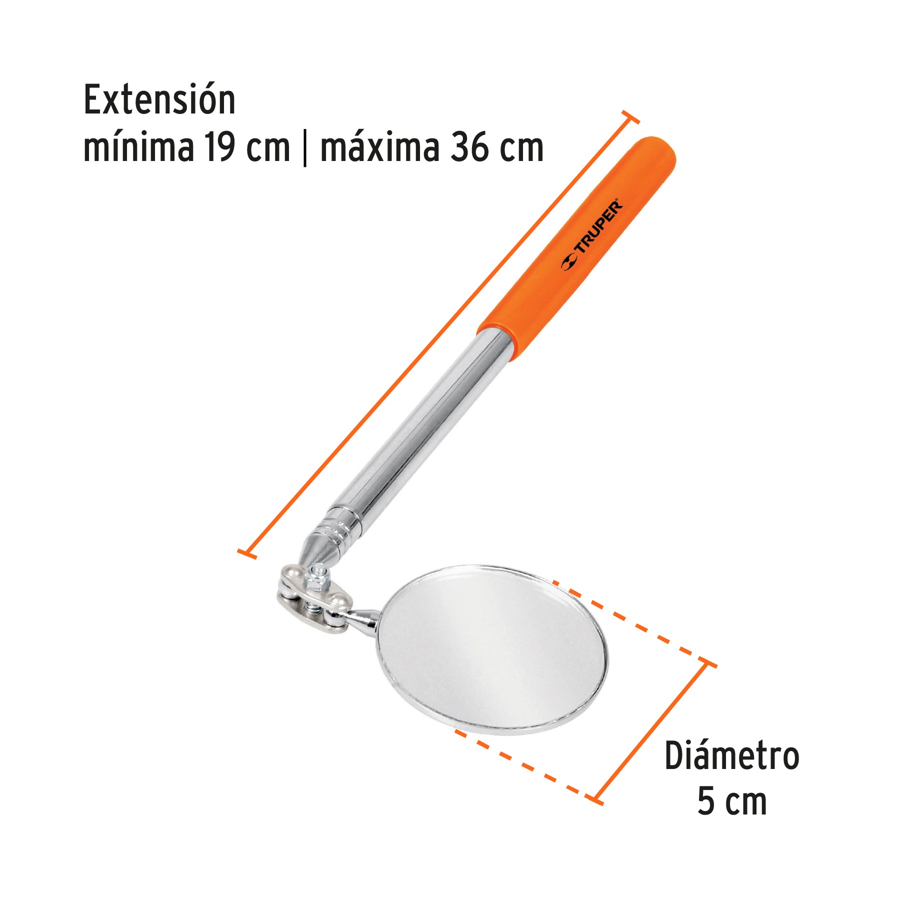 Espejo telescópico de inspección