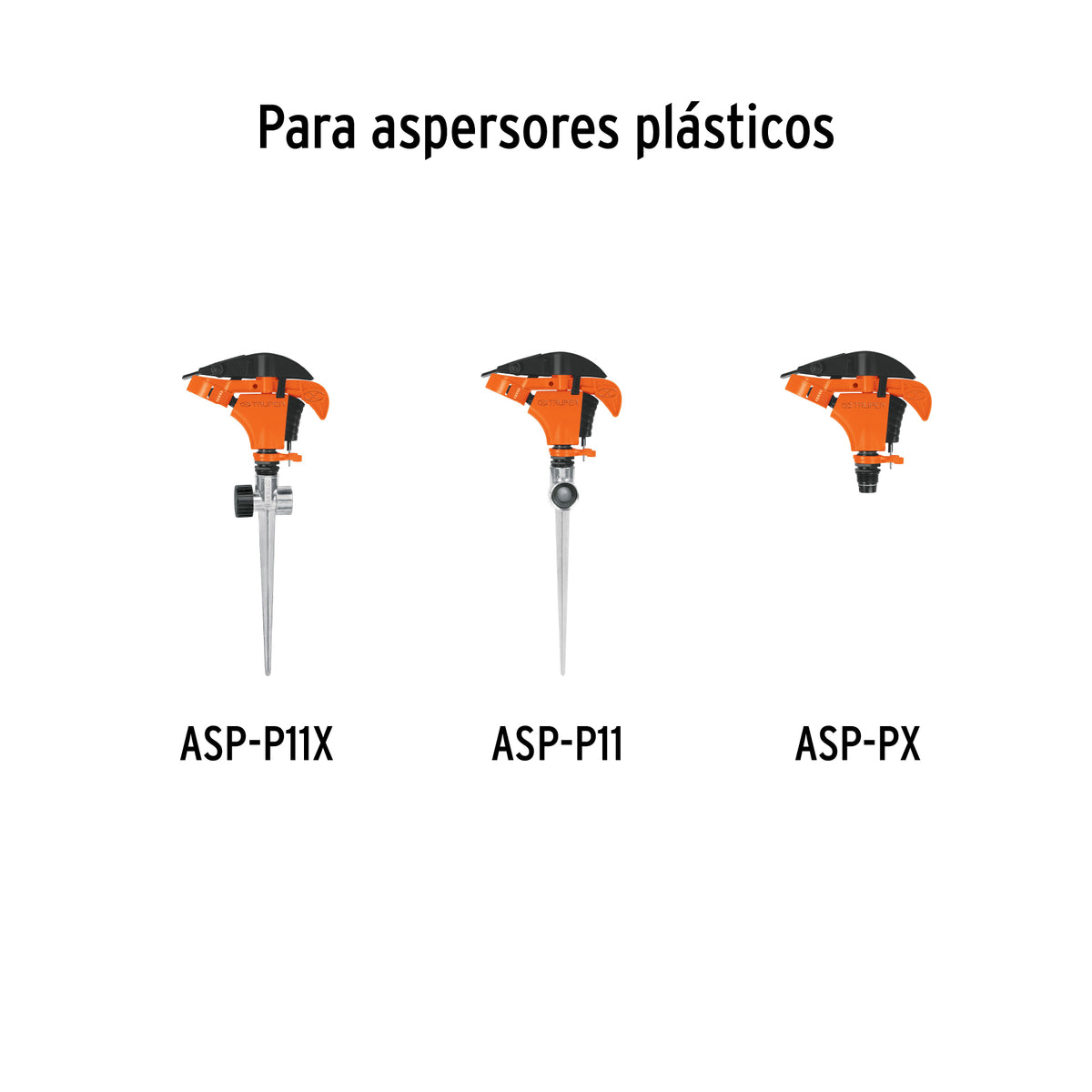 Estaca metálica universal para aspersor, 8"