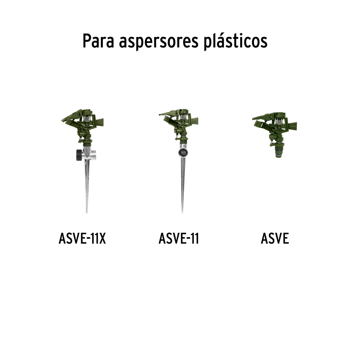 Estaca metálica universal para aspersor, 8"