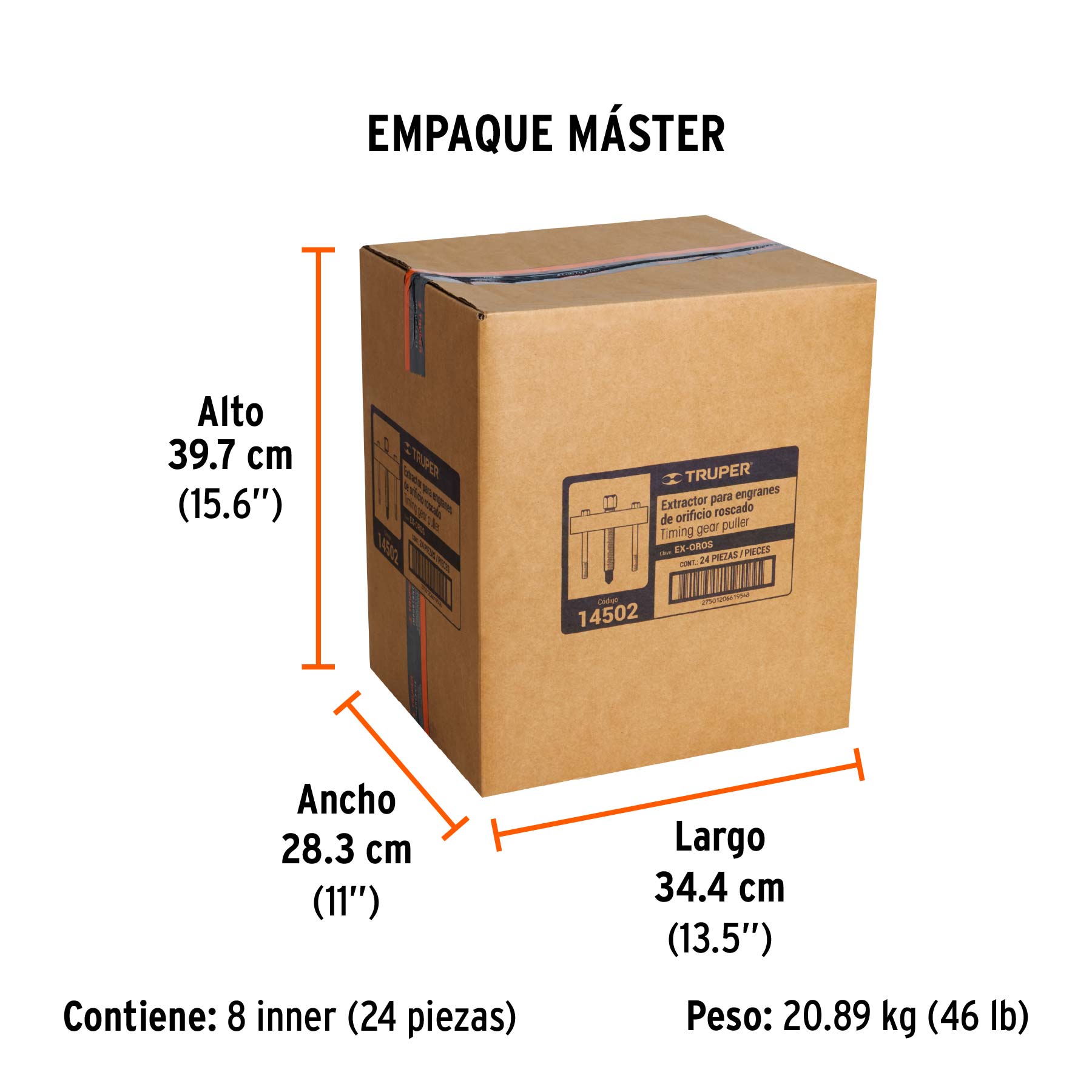 Extractor para engranes y orificios roscados