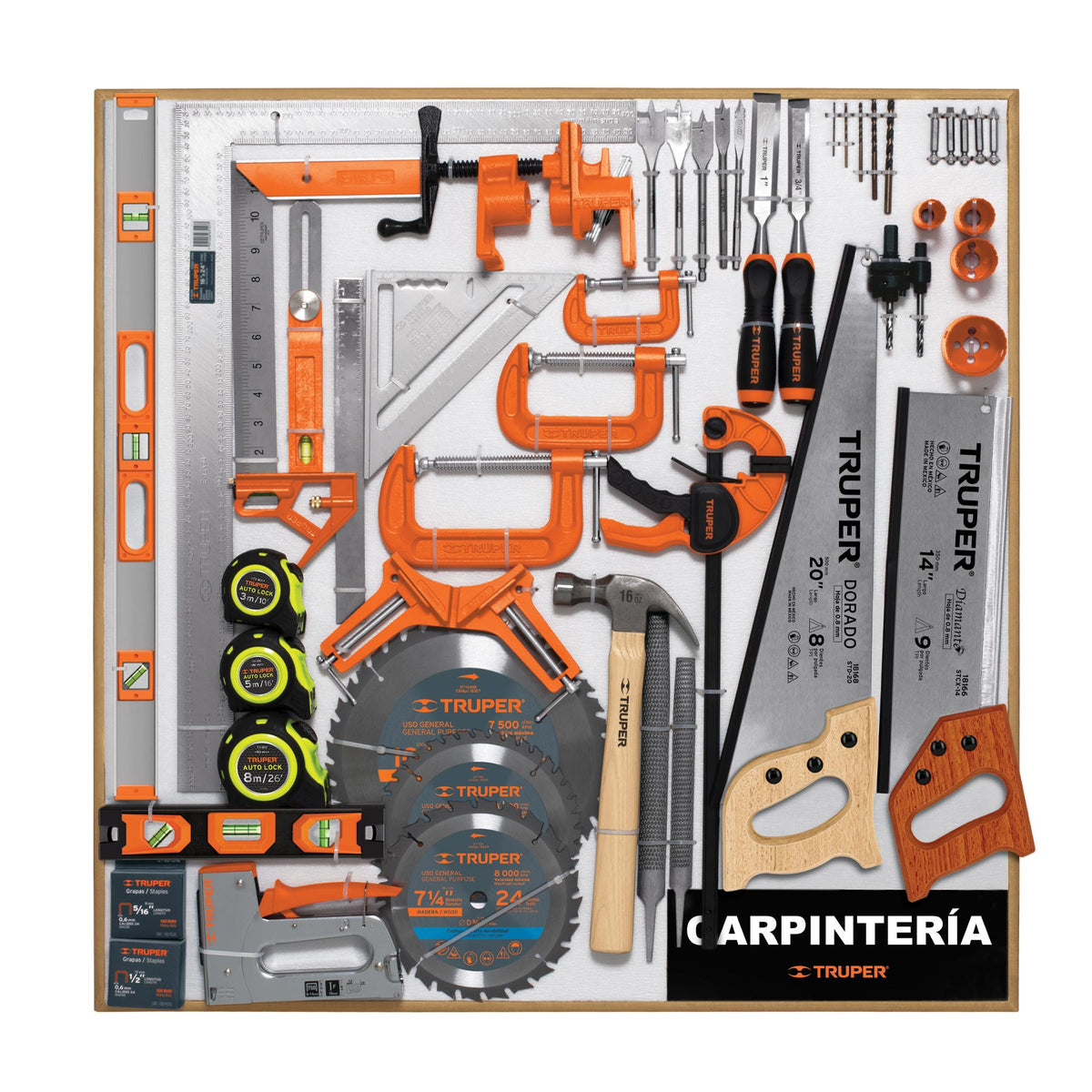 Exhibidor carpintería, 80x80, 1 sección