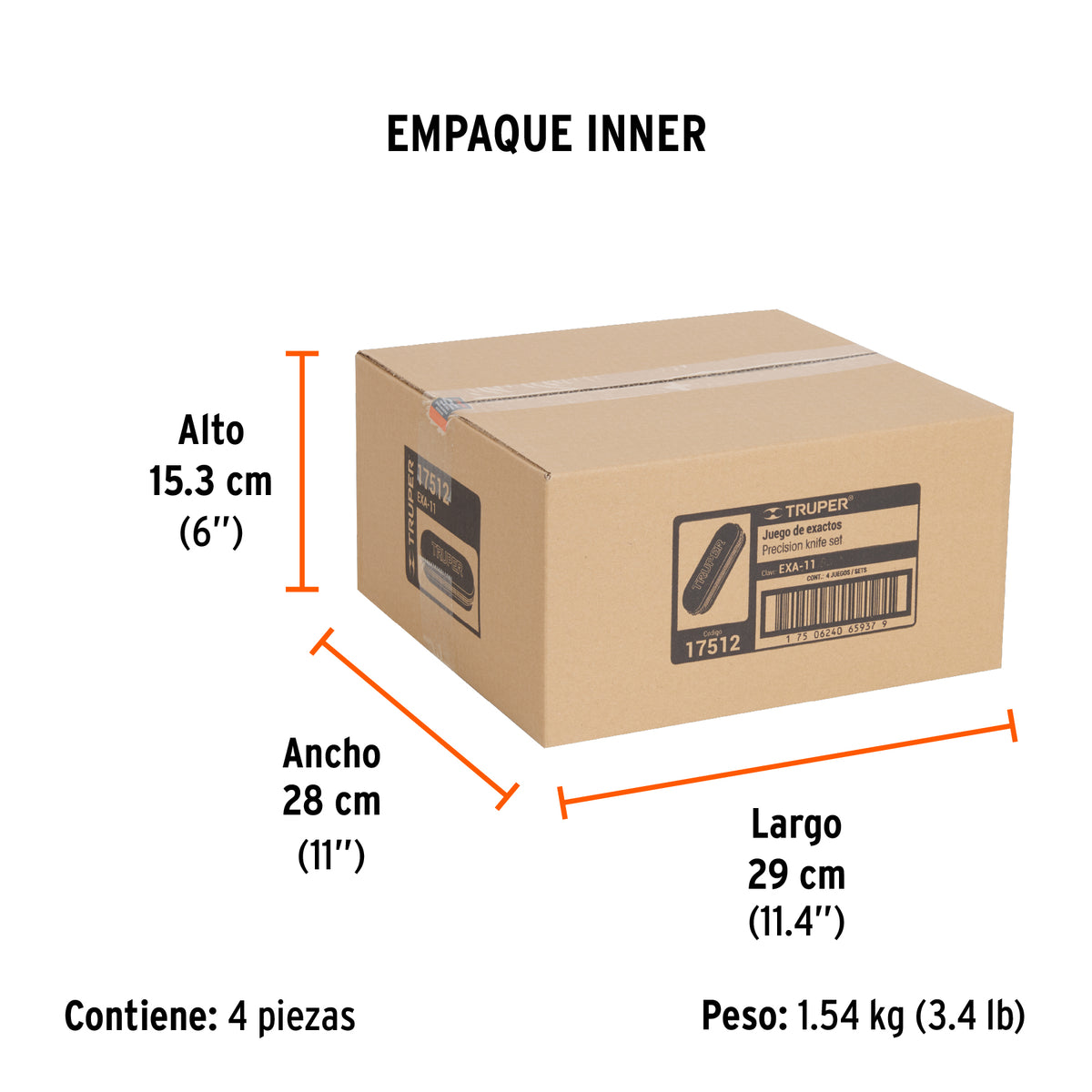 Juego de exactos Hobby con estuche 11 piezas