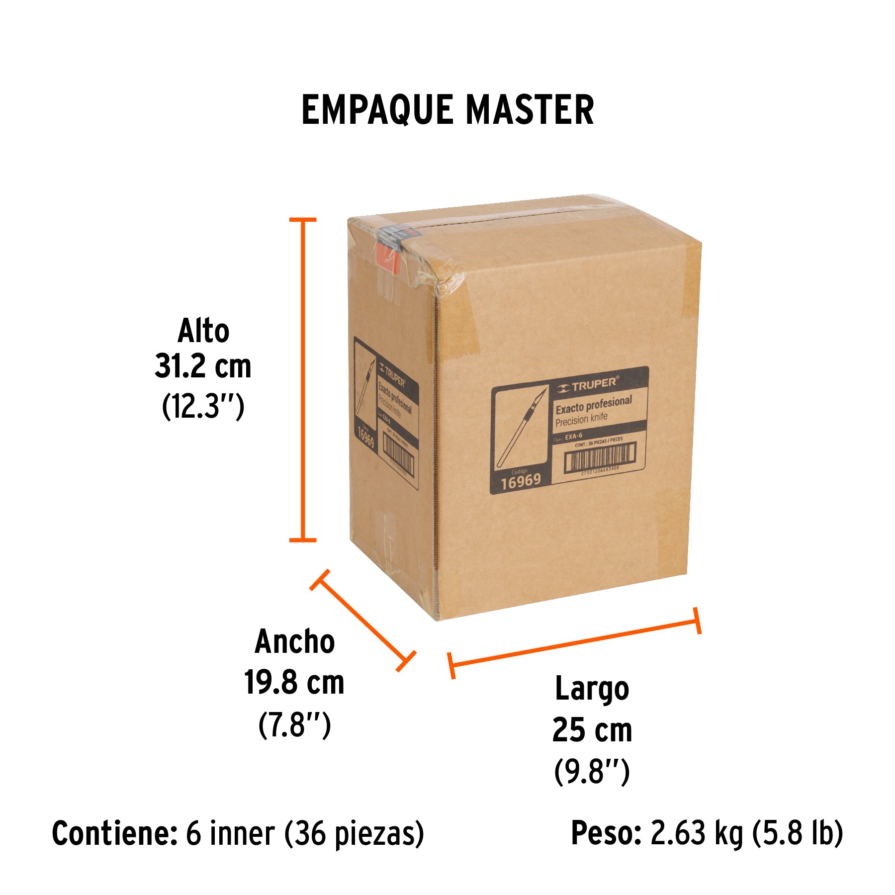 Exacto profesional, 6"