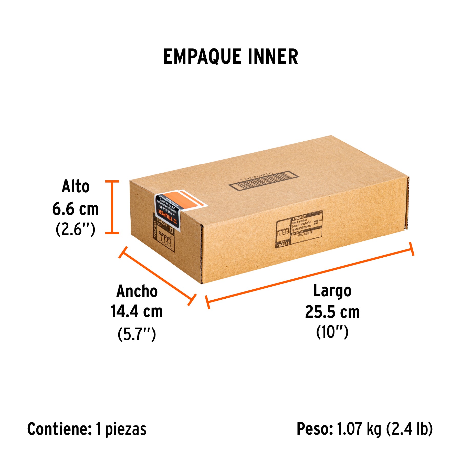 Juego de extractores de tuercas barridas, TRUPER