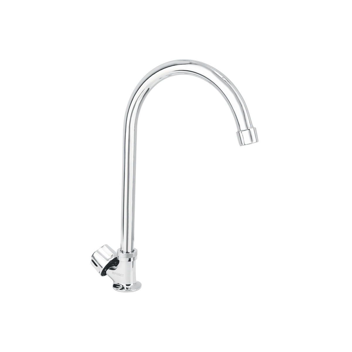 Llave individual para fregadero, cuello curvo, Basic
