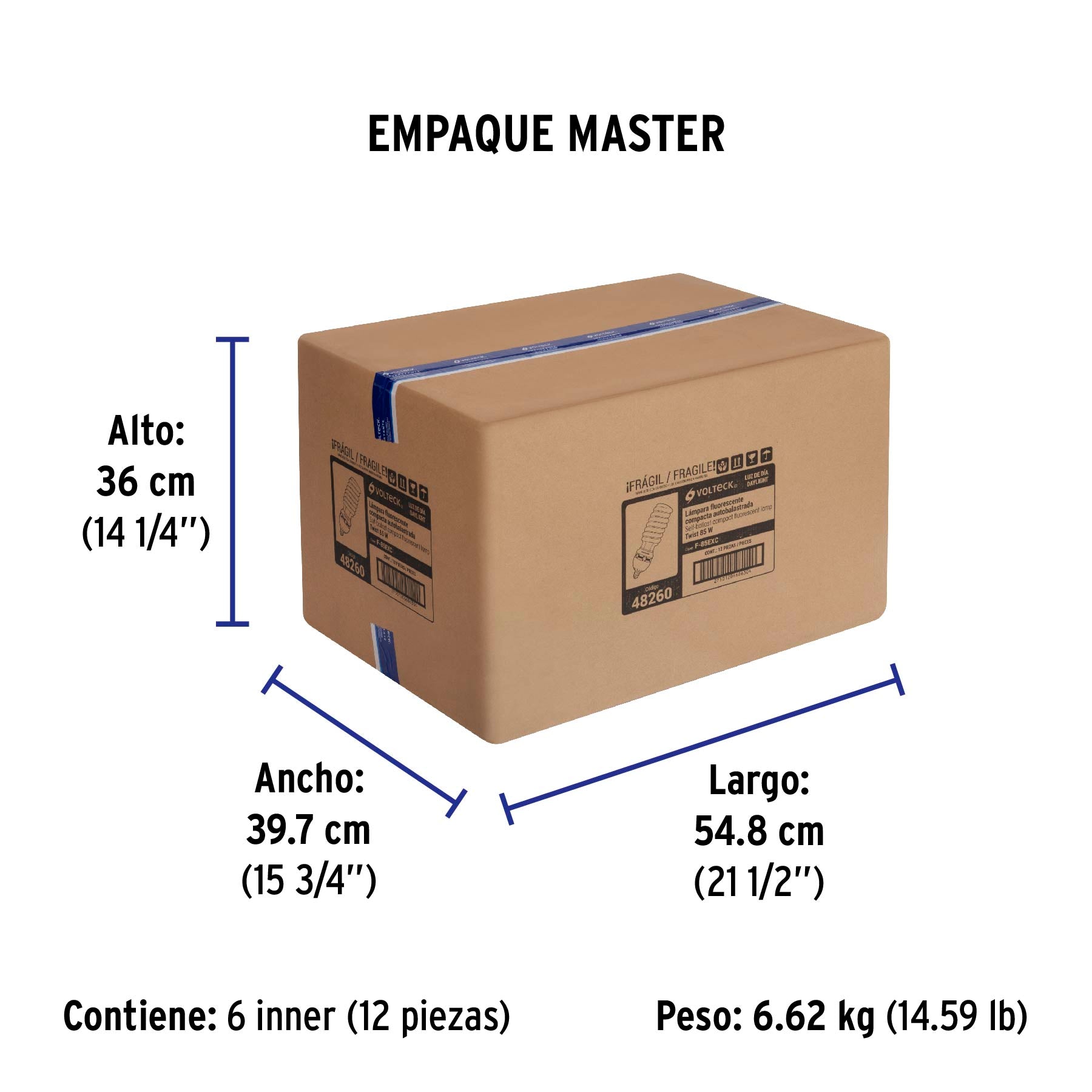 Lámpara 85 W, espiral, base mogul E39, luz día, T5, en caja