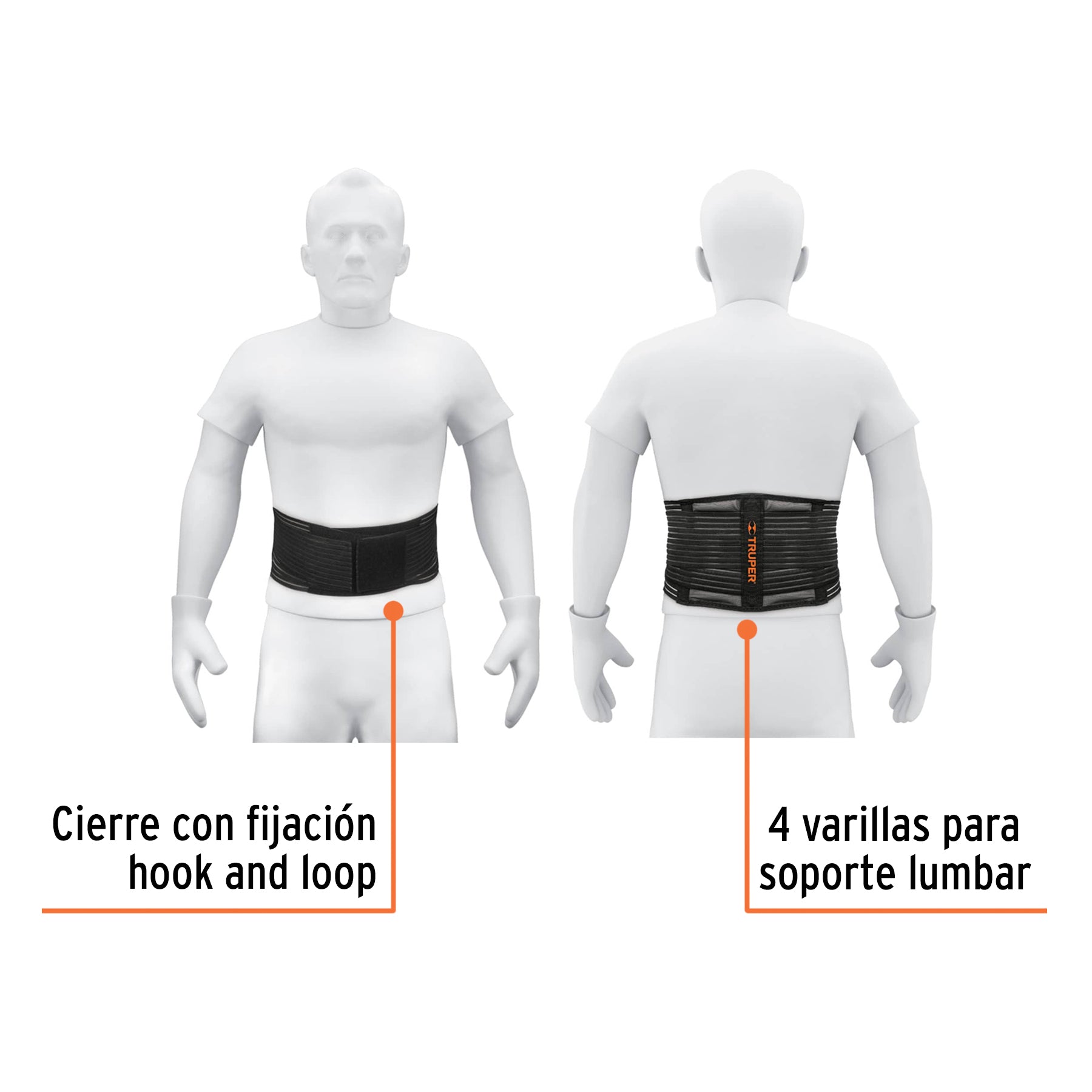 Faja con cinturón de malla, talla grande