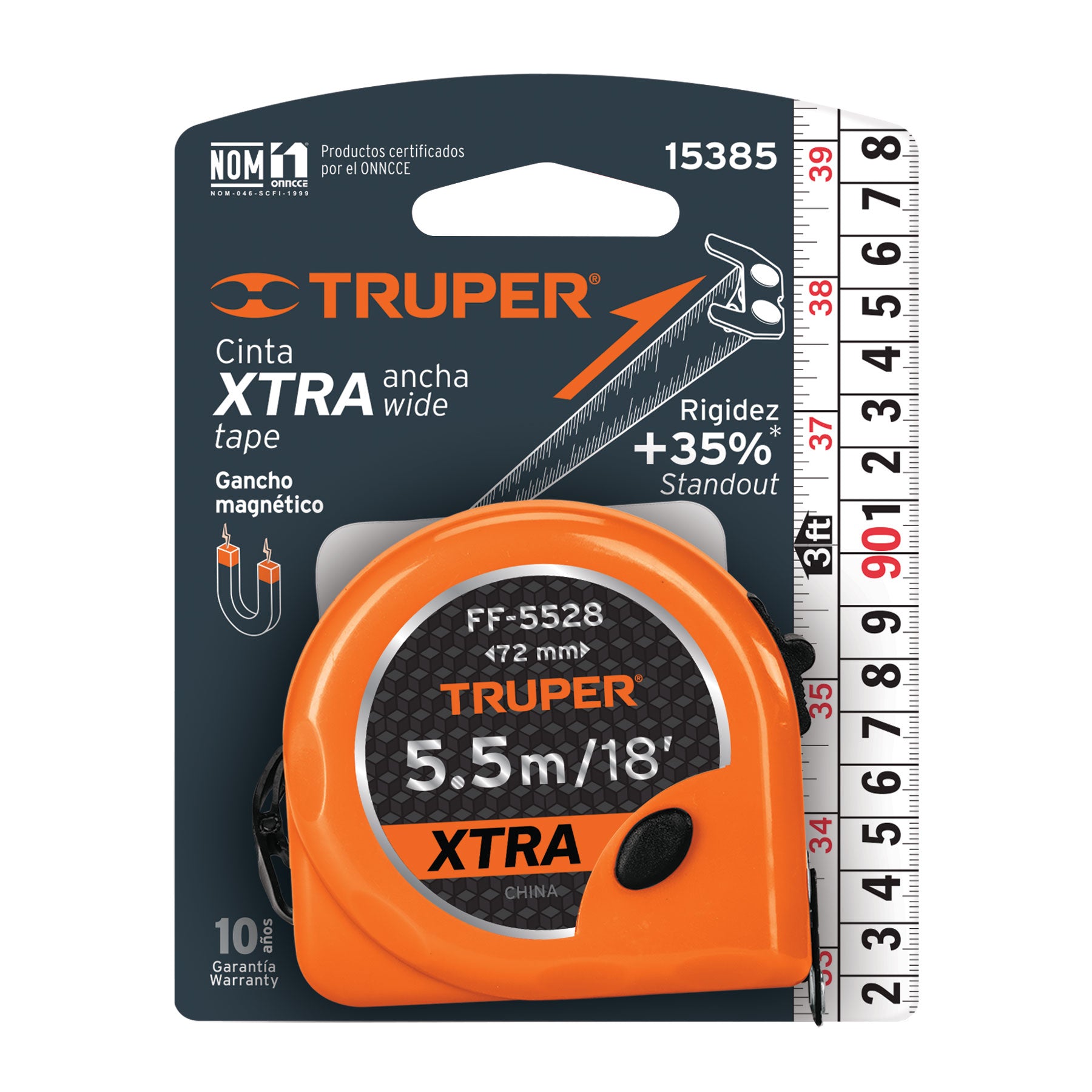 Fléxometro Xtra de 5.5 m, cinta 28 mm