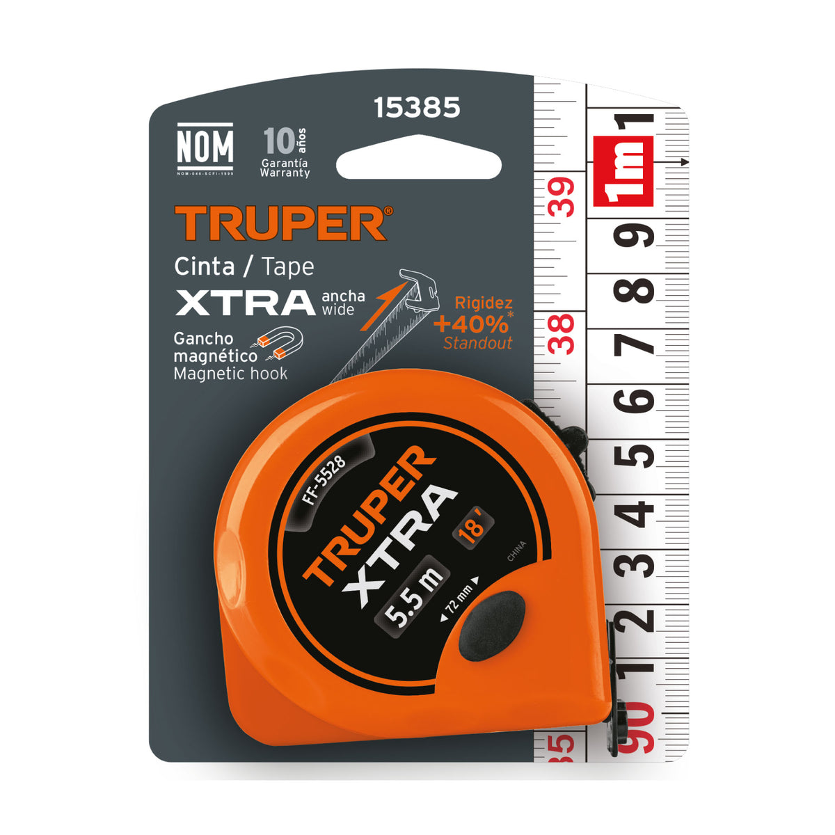 Fléxometro Xtra de 5.5 m, cinta 28 mm