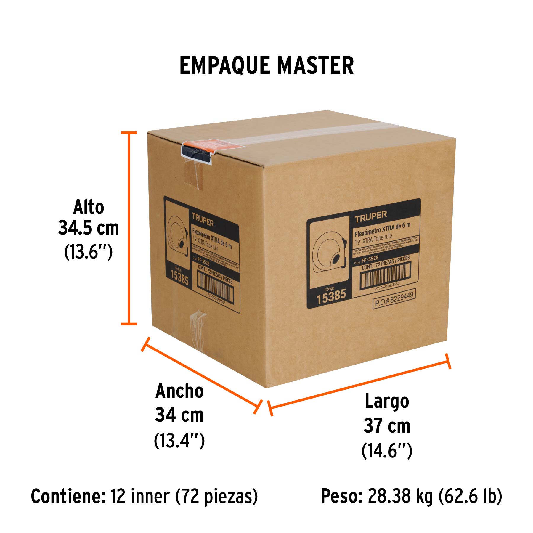 Fléxometro Xtra de 5.5 m, cinta 28 mm