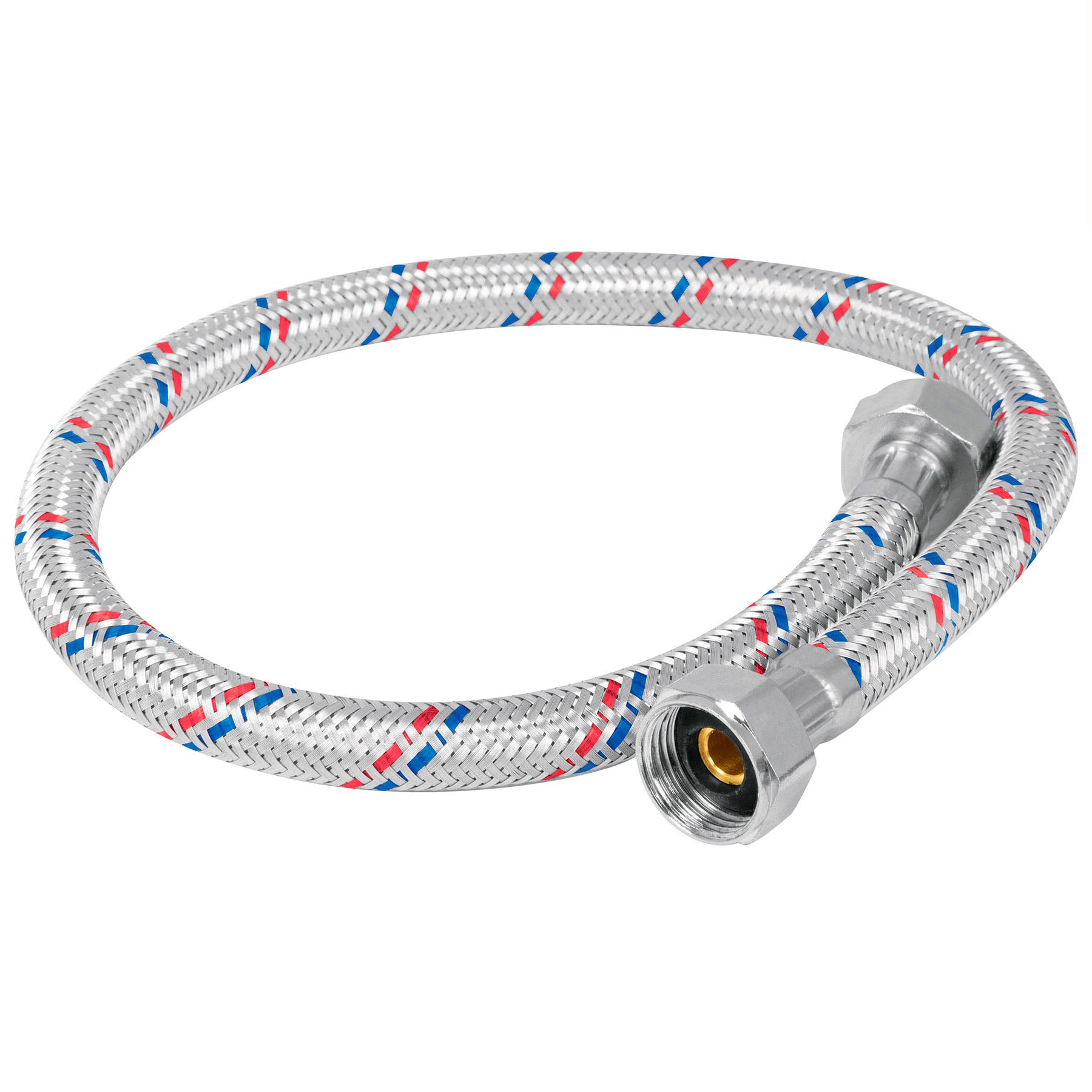 Manguera flexible para fregadero, 55cm,aluminio, Foset Basic