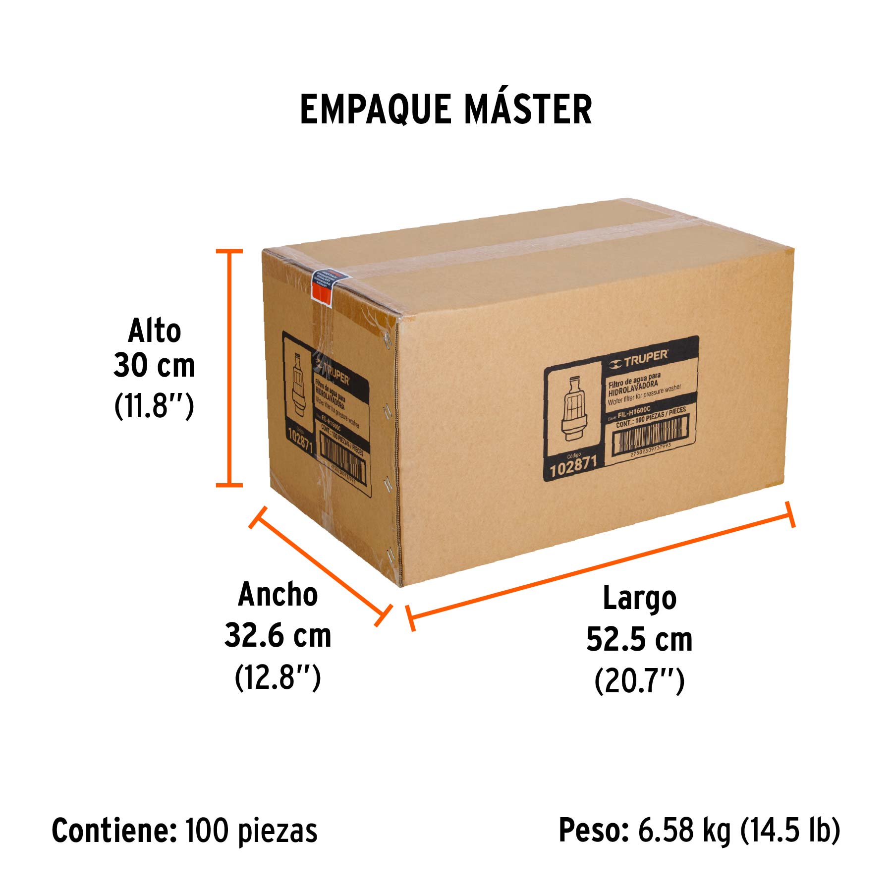 Filtro de agua para HILA-1600C, Truper