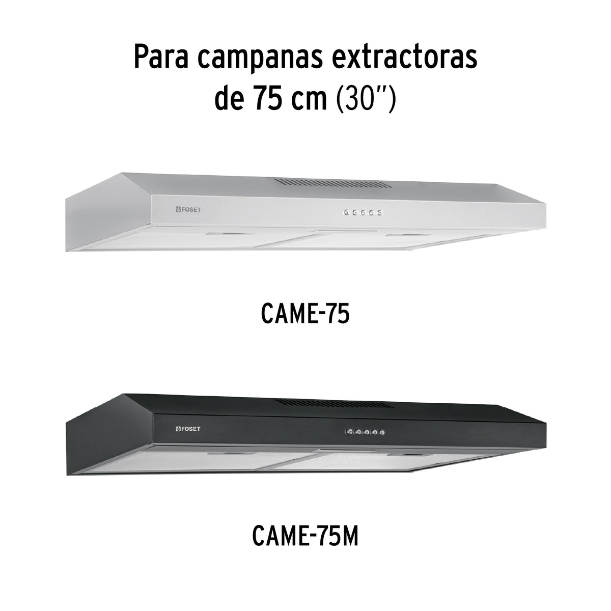 Juego de 2 filtros de aluminio para campana CAME-75