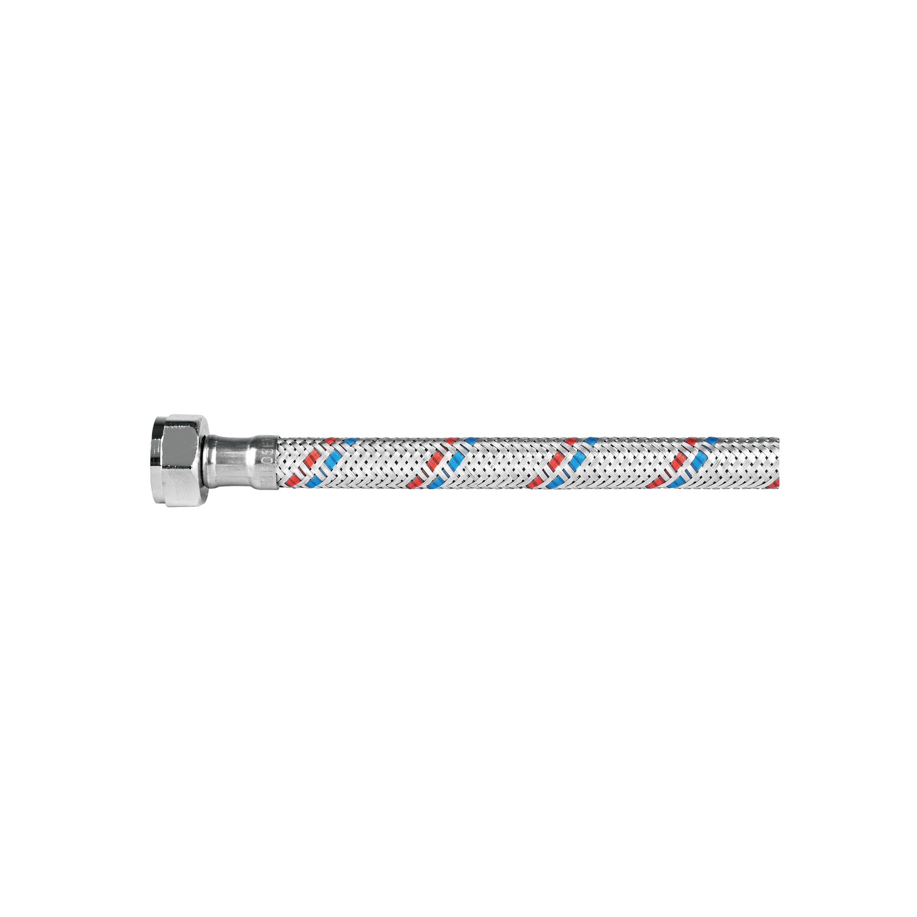 Manguera flexible para lavabo, 40 cm, aluminio, Foset basic