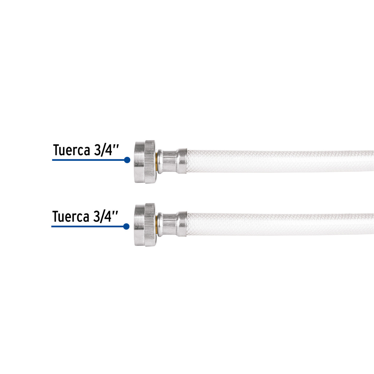 Manguera para lavadora, vinilo, 3/4' x 3/4', 1.8 m, Foset