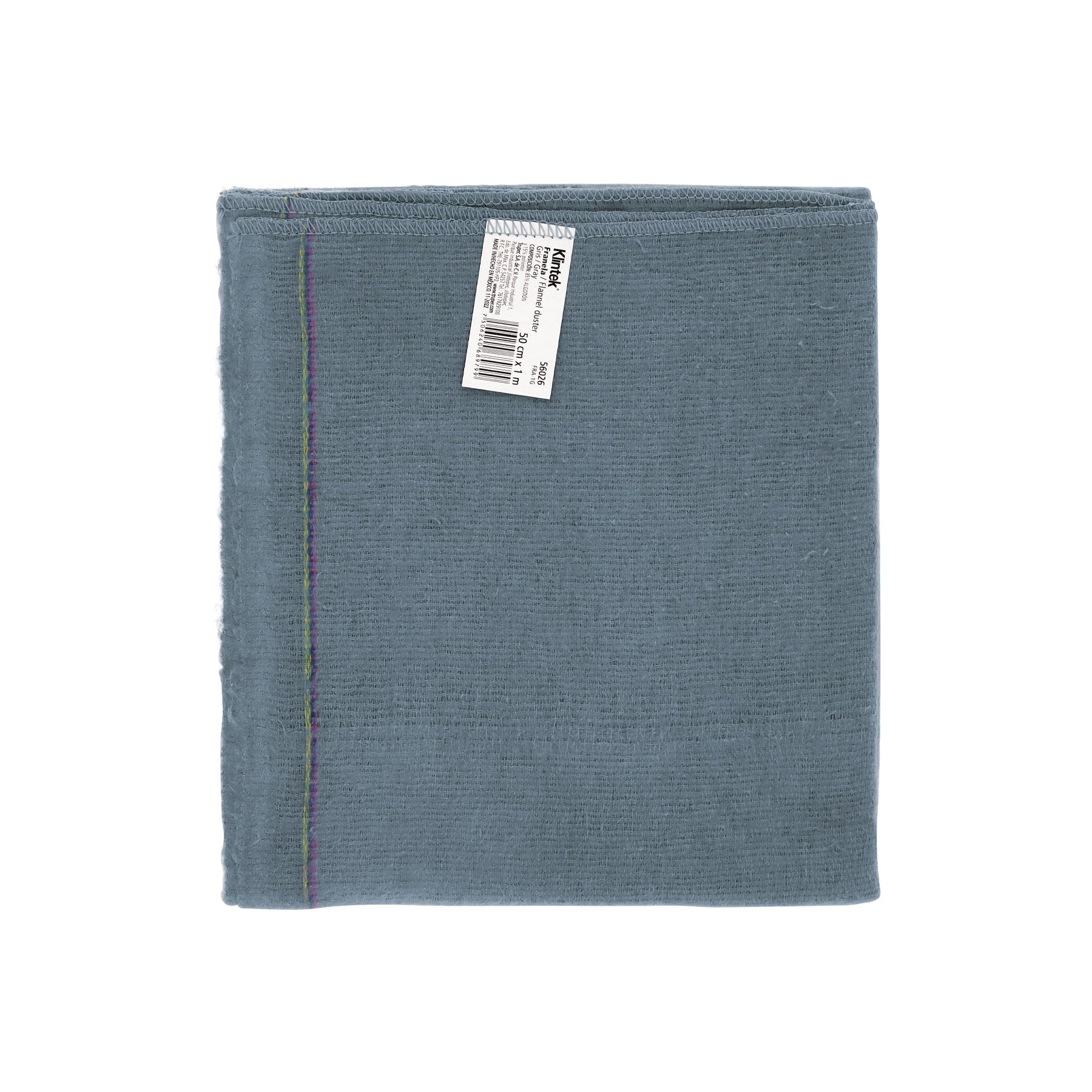 Franela gris de algodón, 1 m