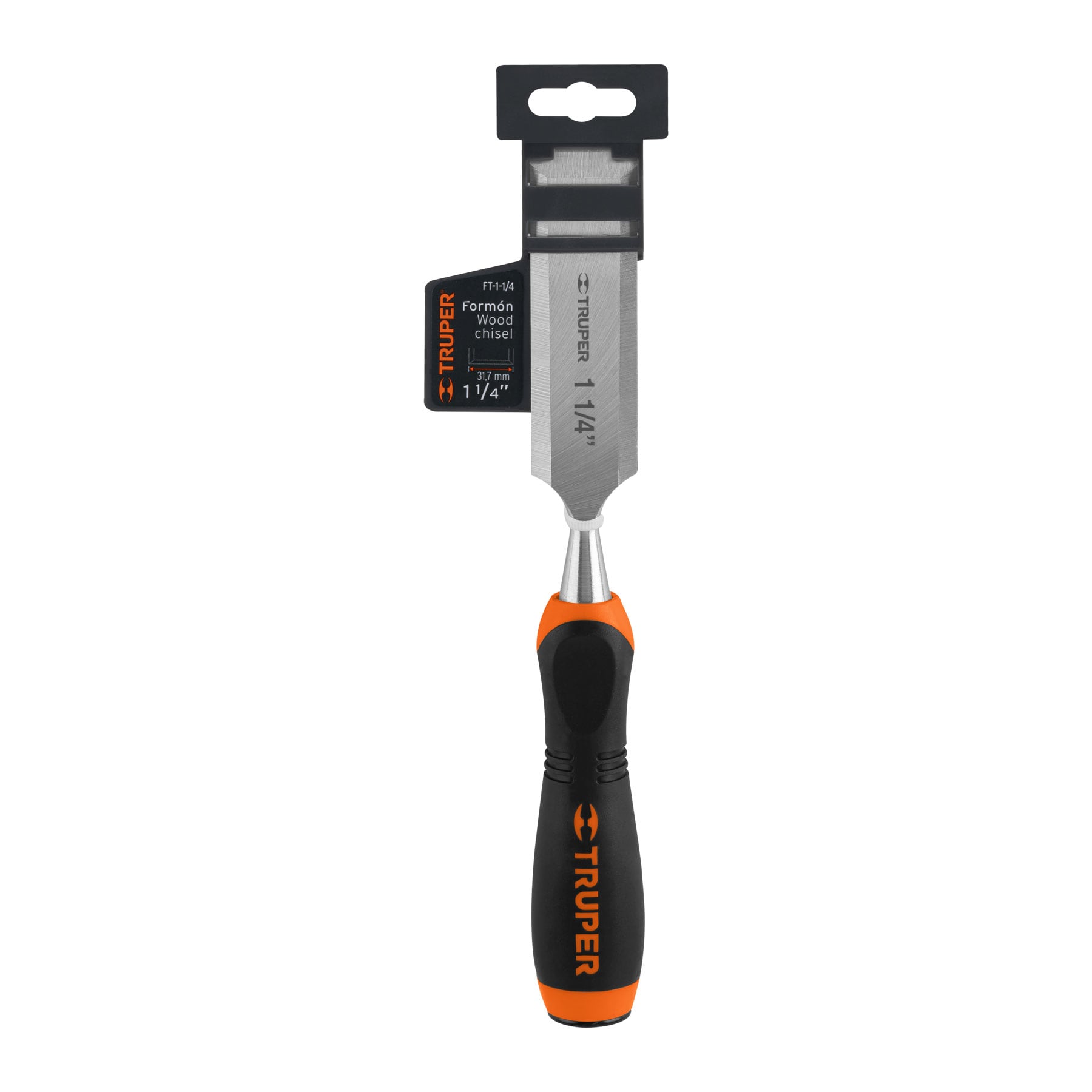 Formón, mango comfort grip, 1-1/4"