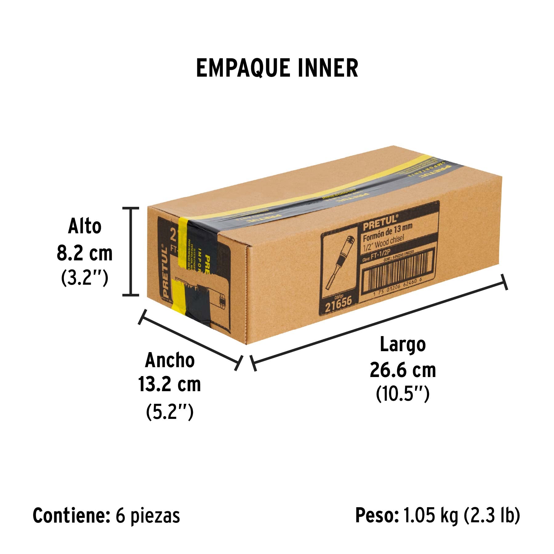 Formón 1/2", pretul