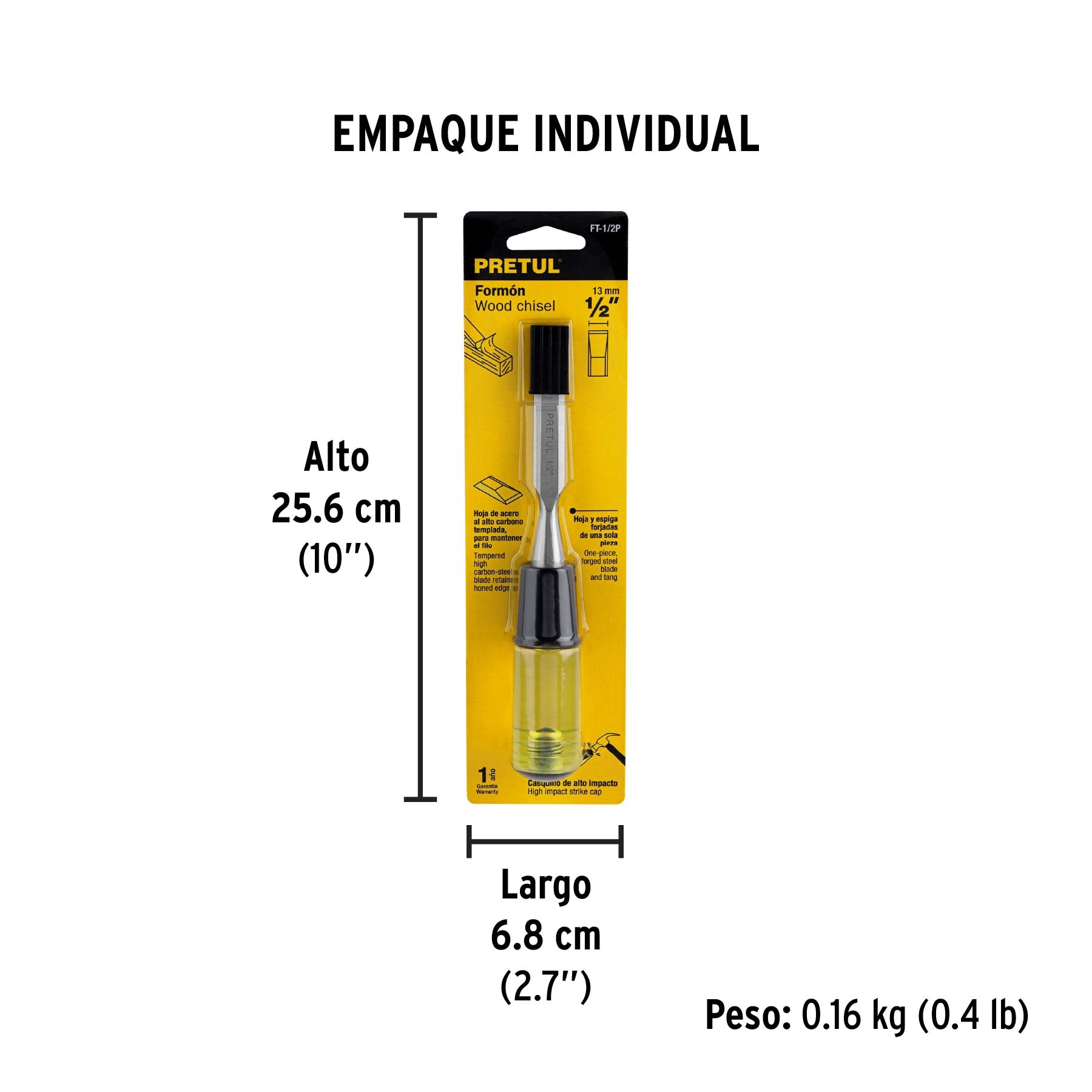 Formón 1/2", pretul