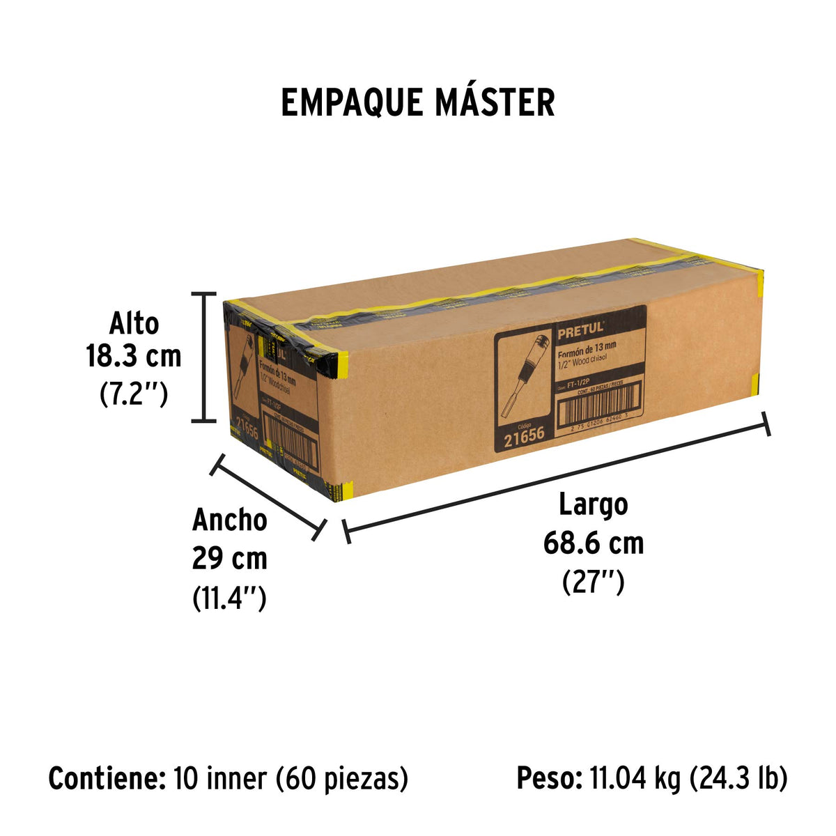 Formón 1/2", pretul
