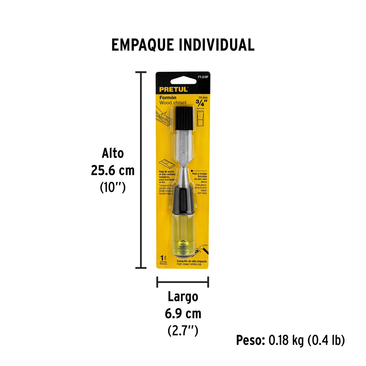 Formón 3/4", pretul